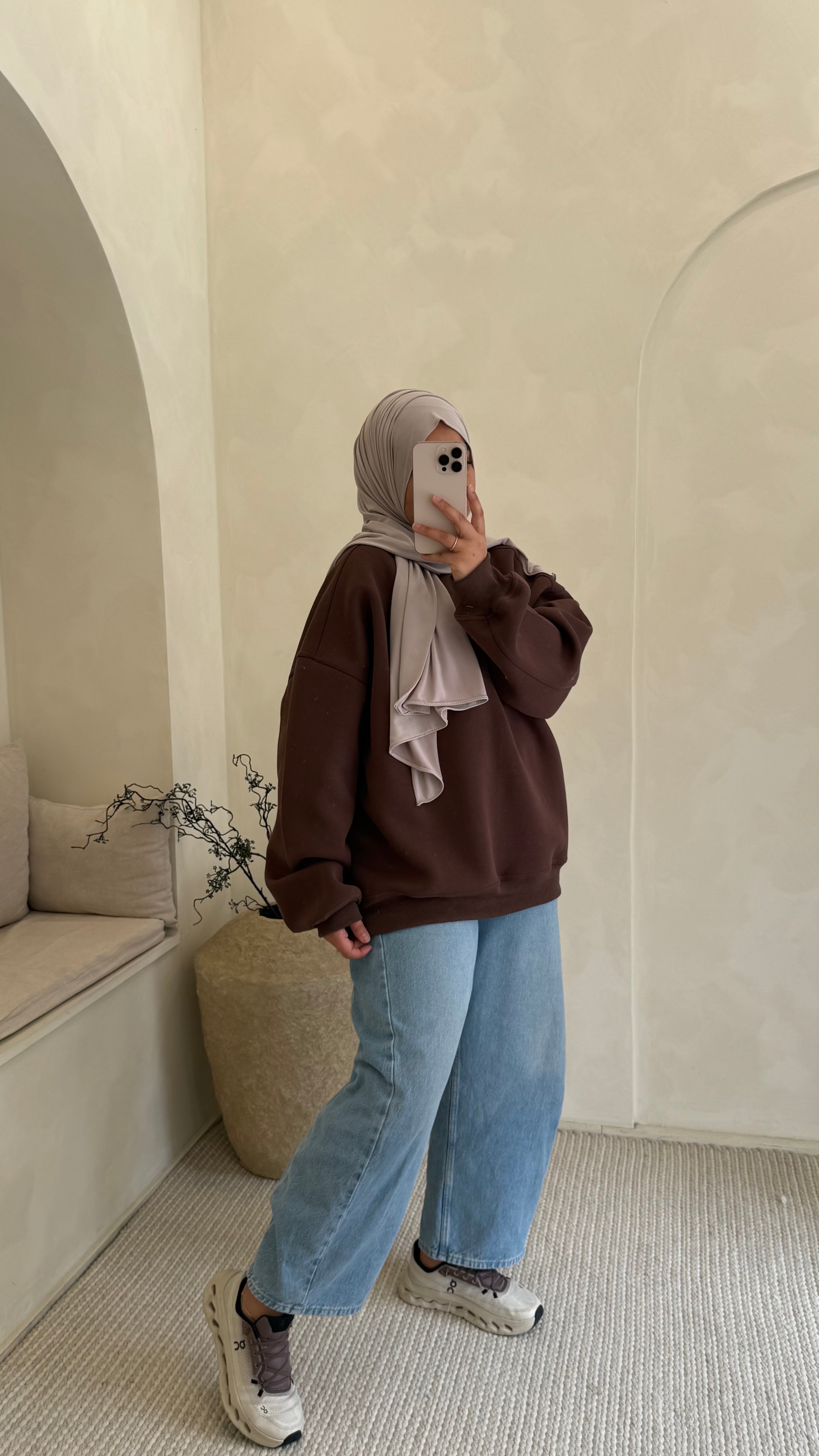 Sweat Oversize Marron
