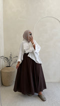 Jupe eva marron