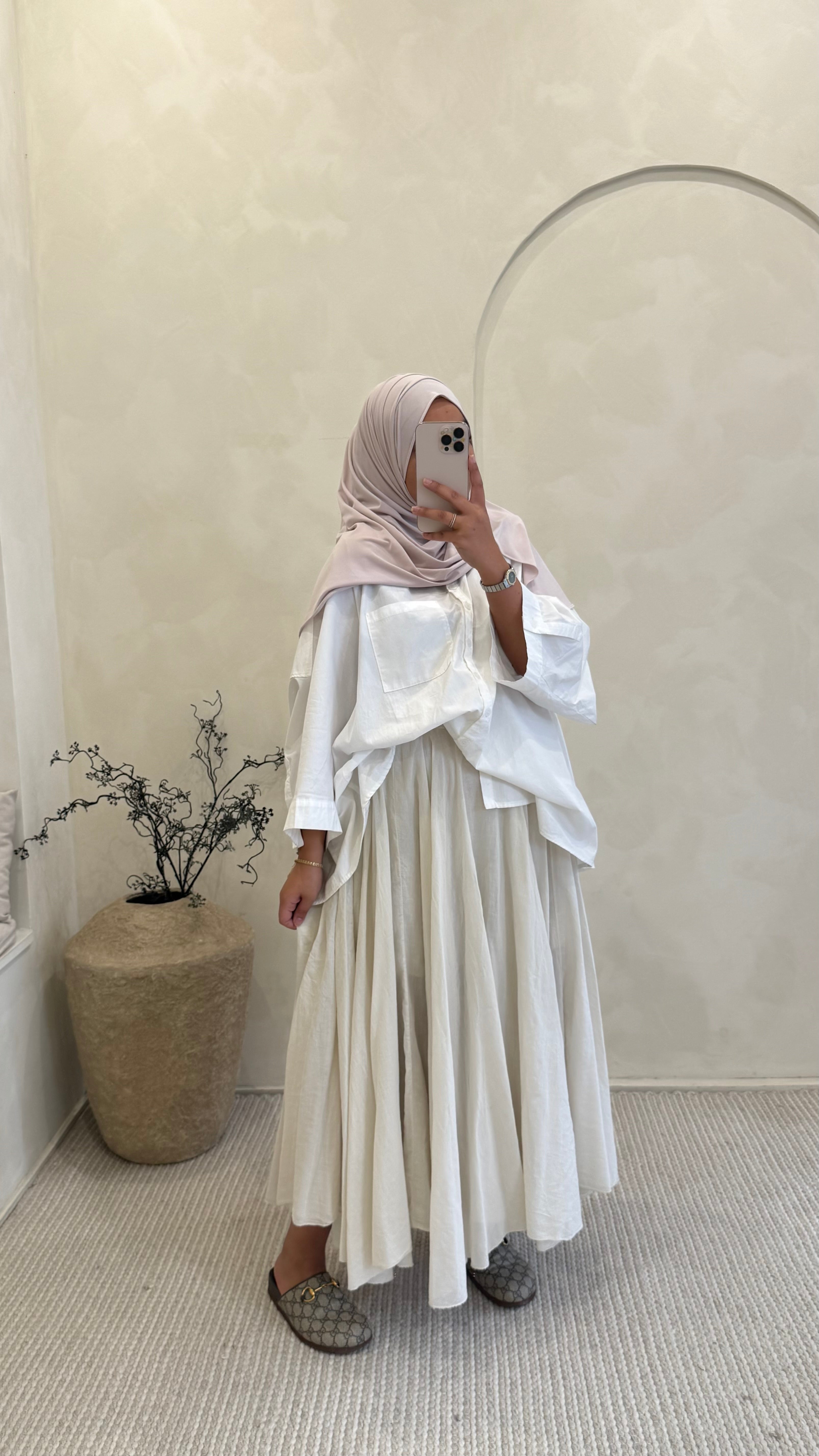 Jupe mia beige