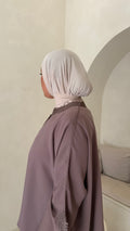 Cagoule signature jersey premium beige
