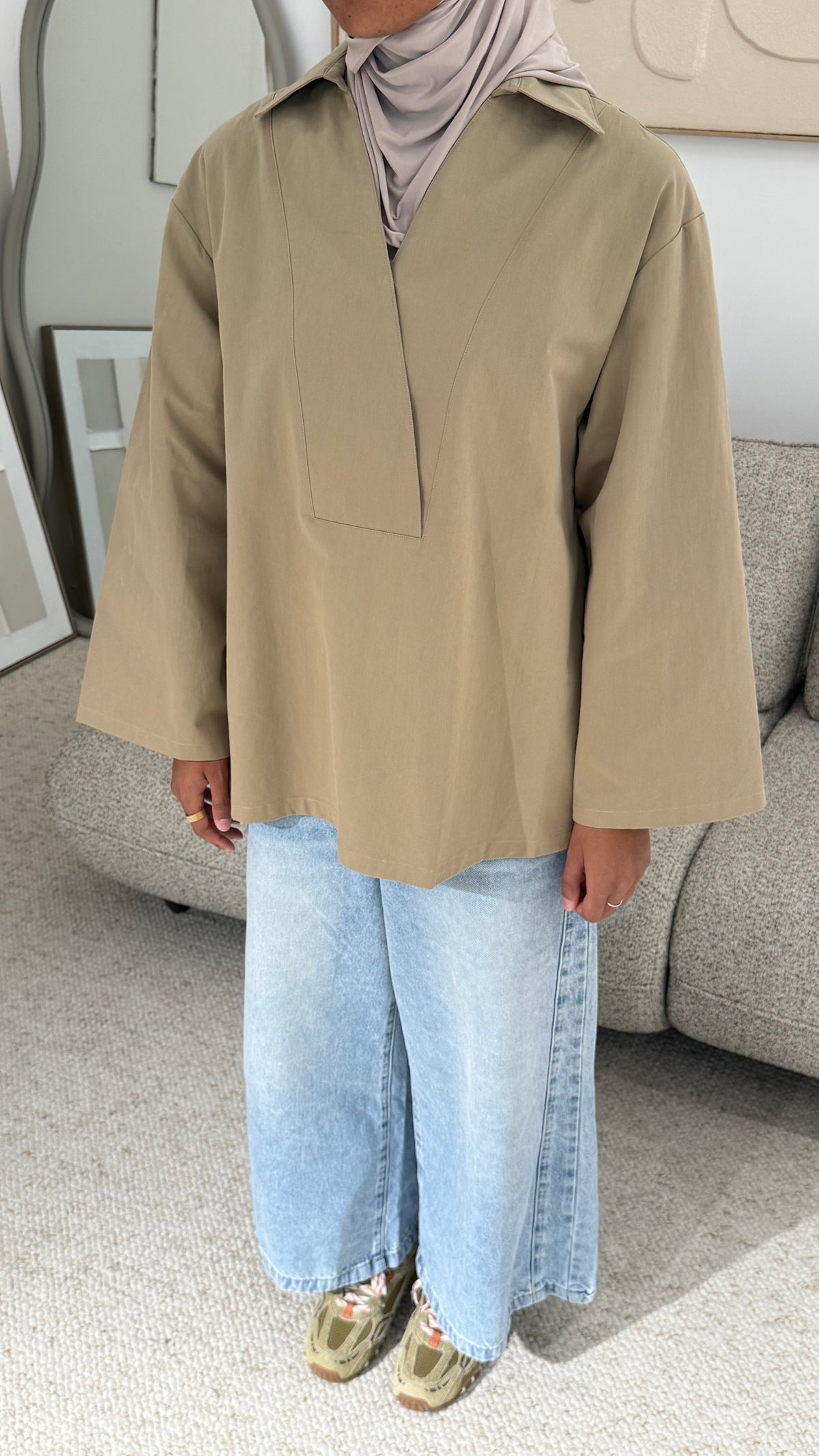 Blouse Aiko kaki