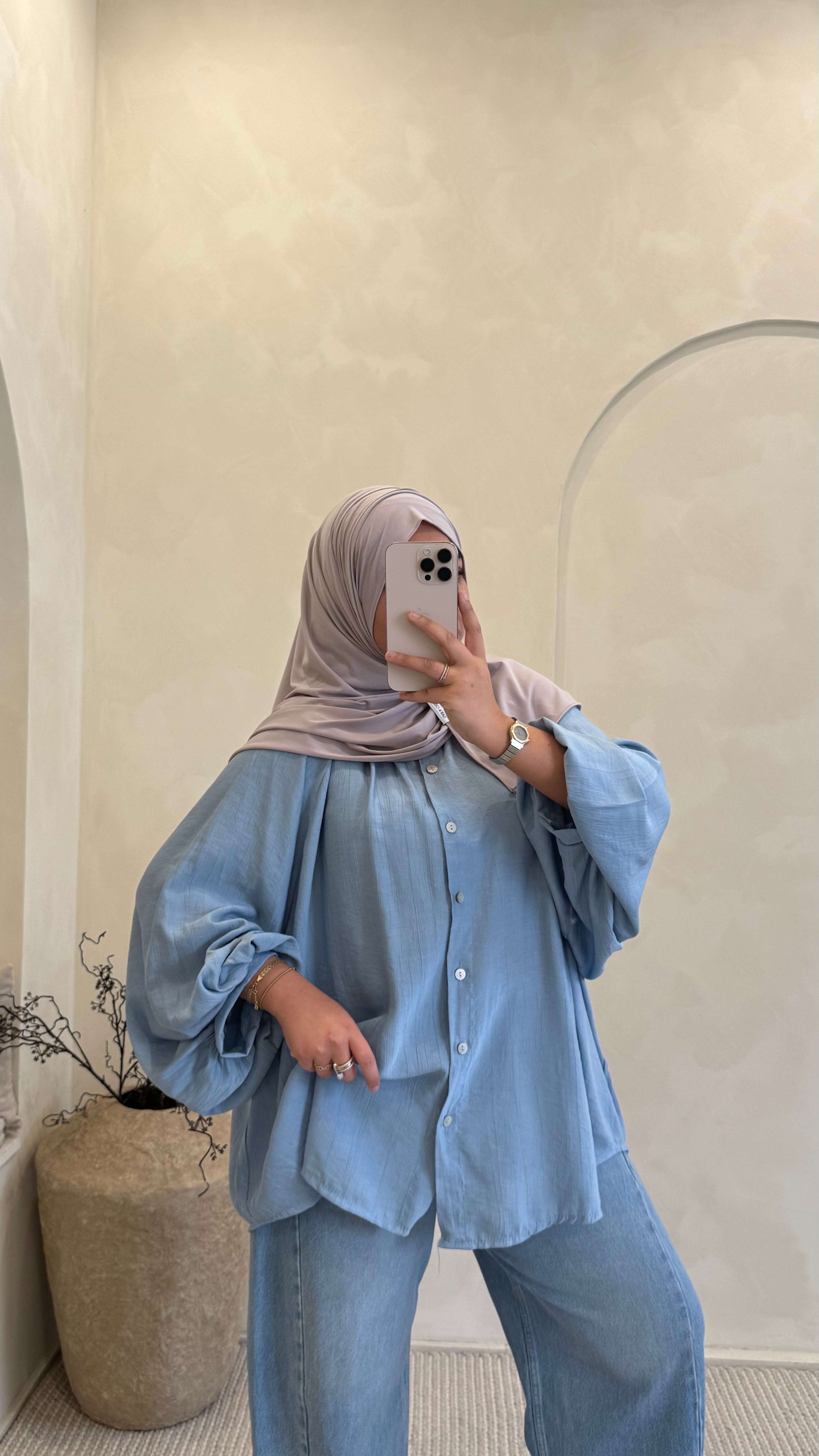 Chemise Lana Bleu