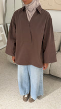 Blouse Aiko chocolat