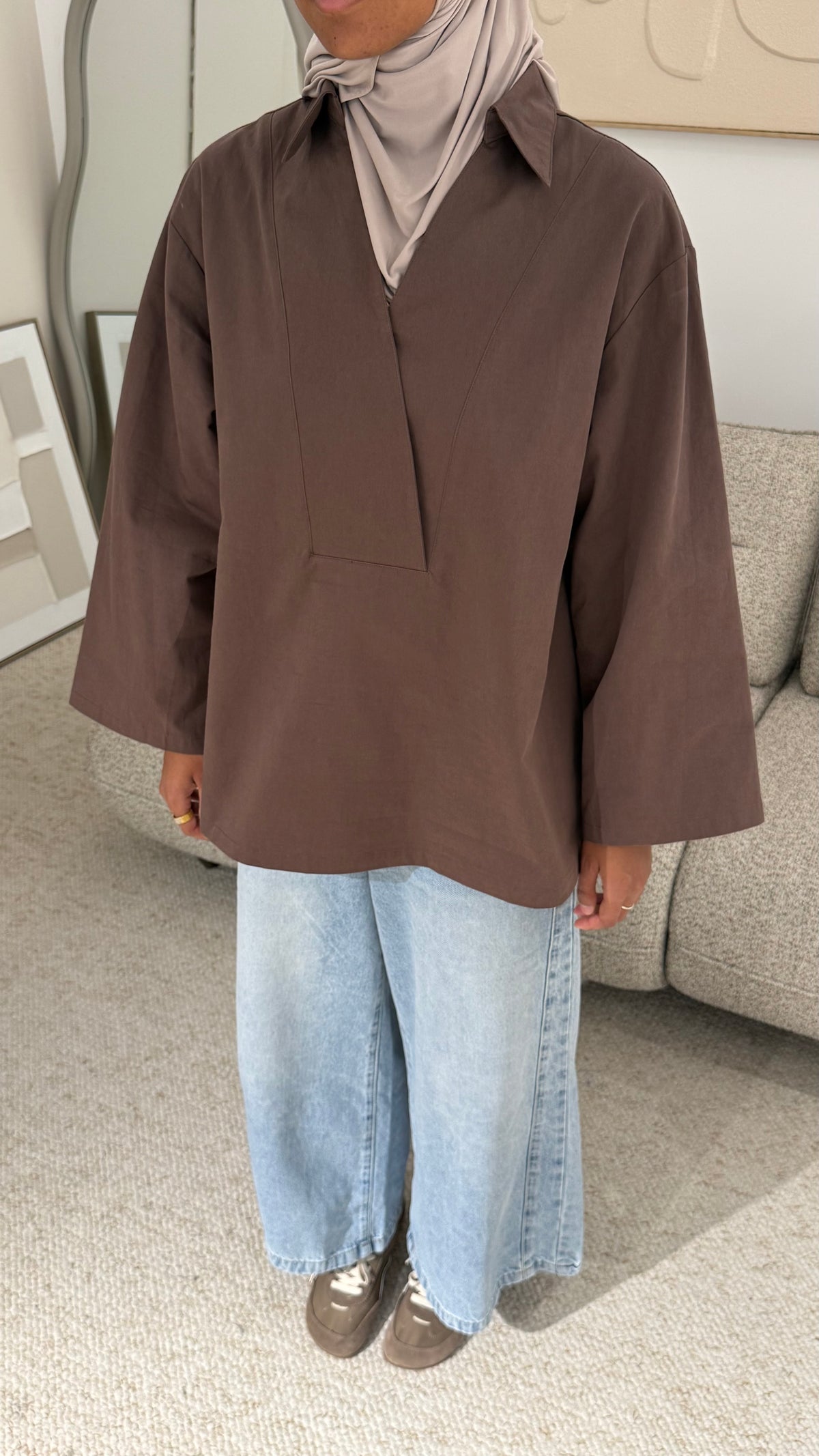 Blouse Aiko chocolat