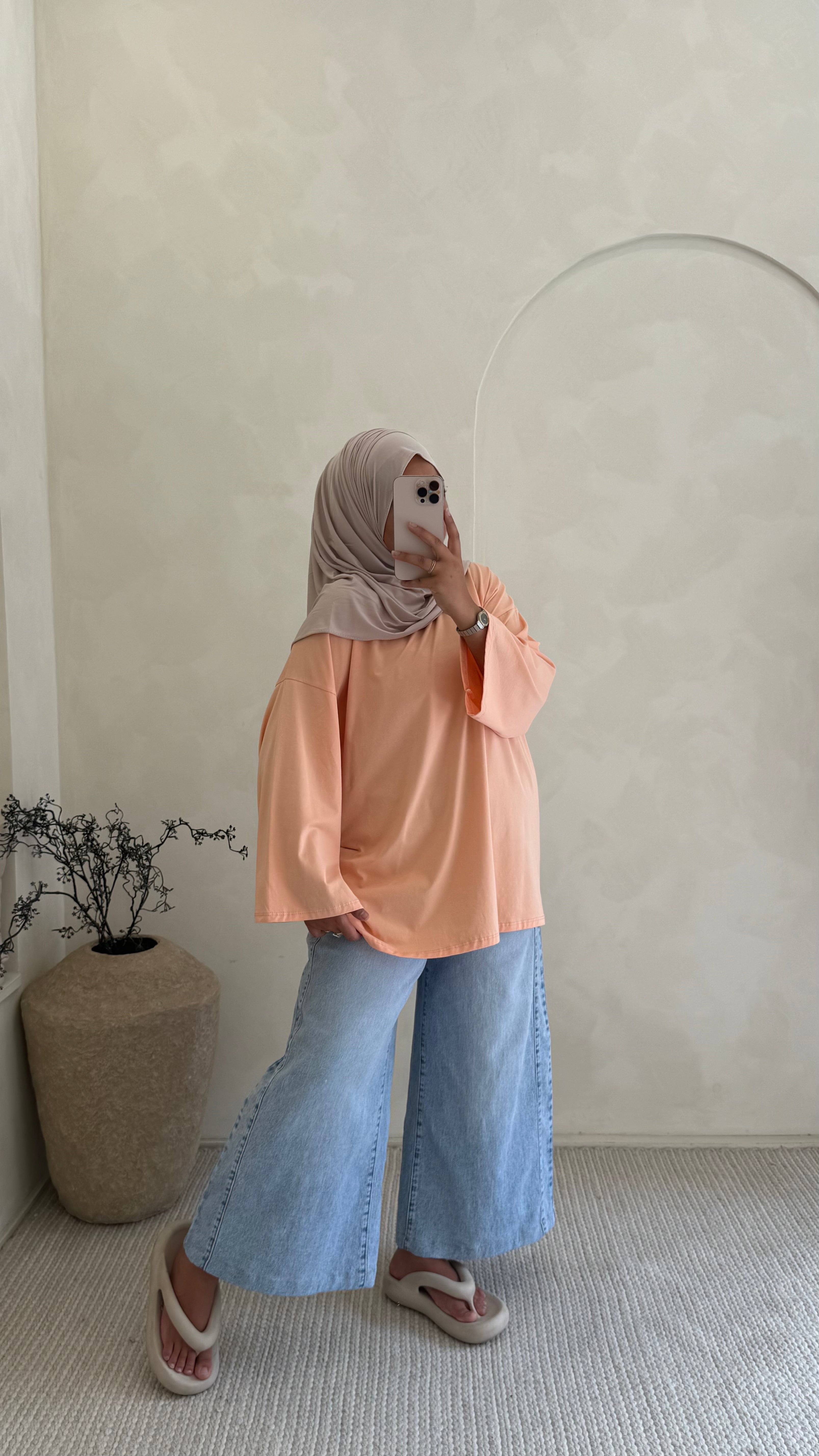 T-shirt sweat Corail