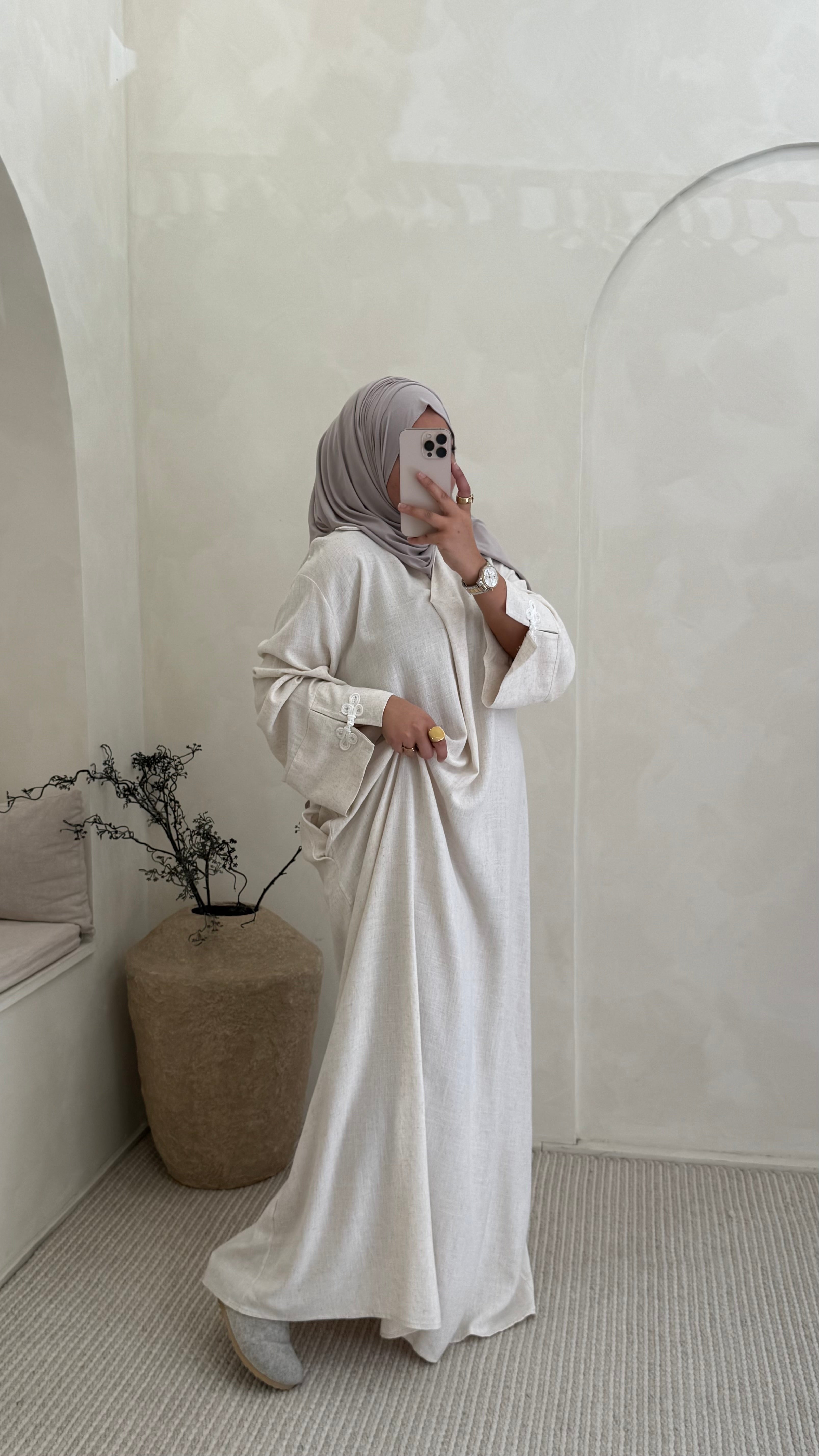 Abaya Kaï Beige