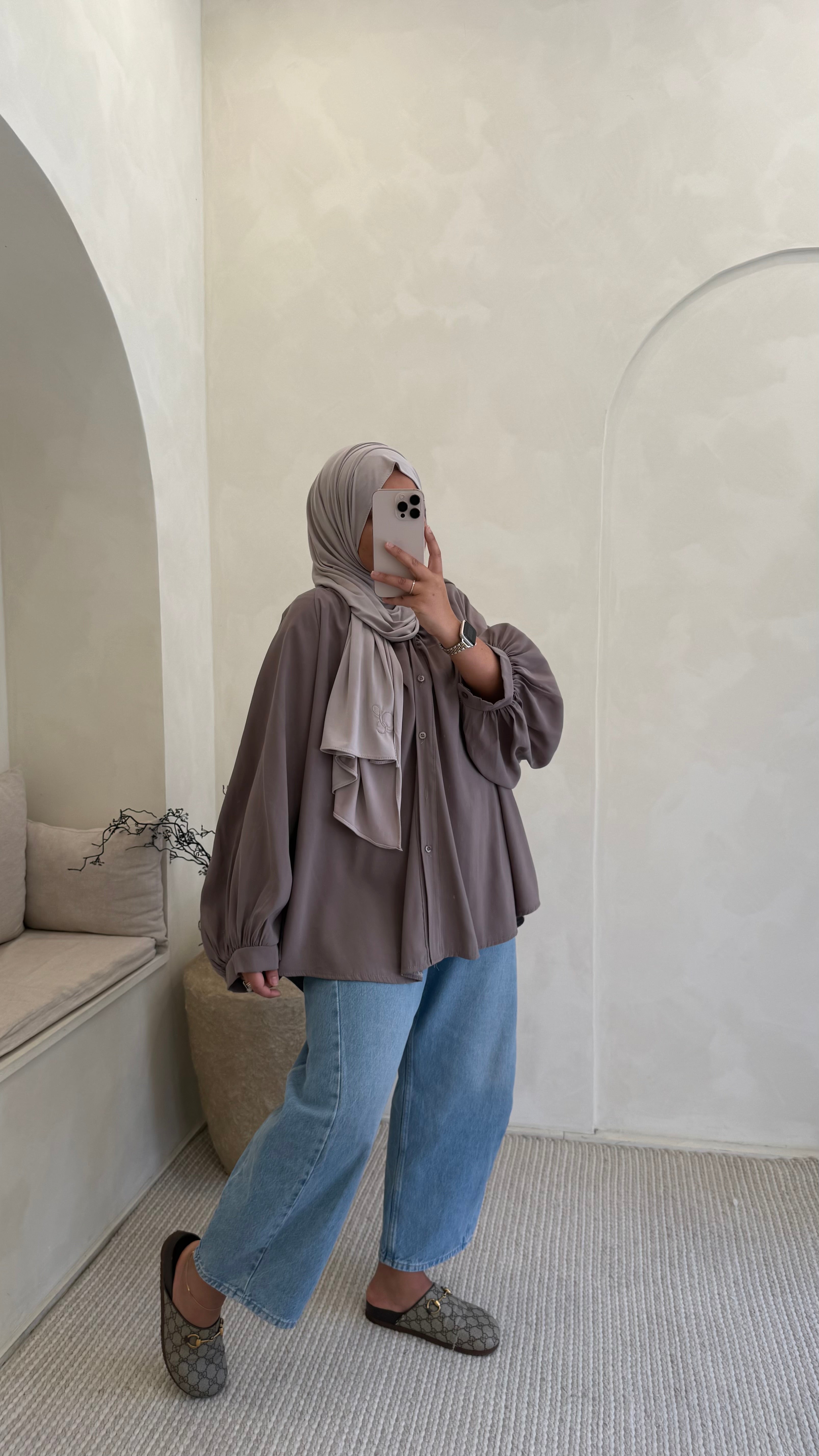Chemise Lana Taupe