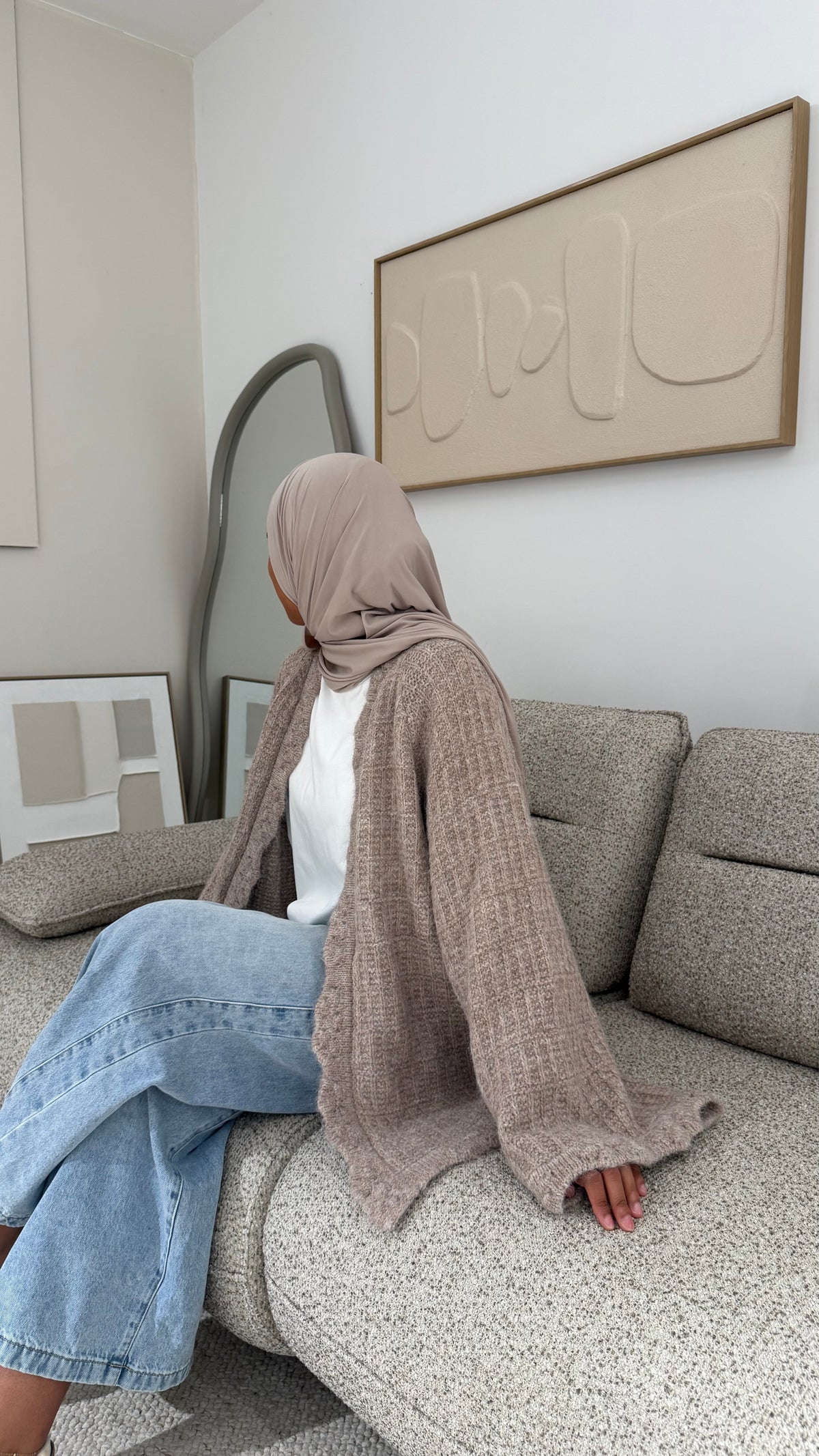 Cardigan Taupe rosé