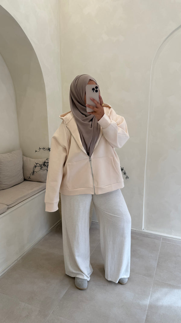 Veste sweat oversize