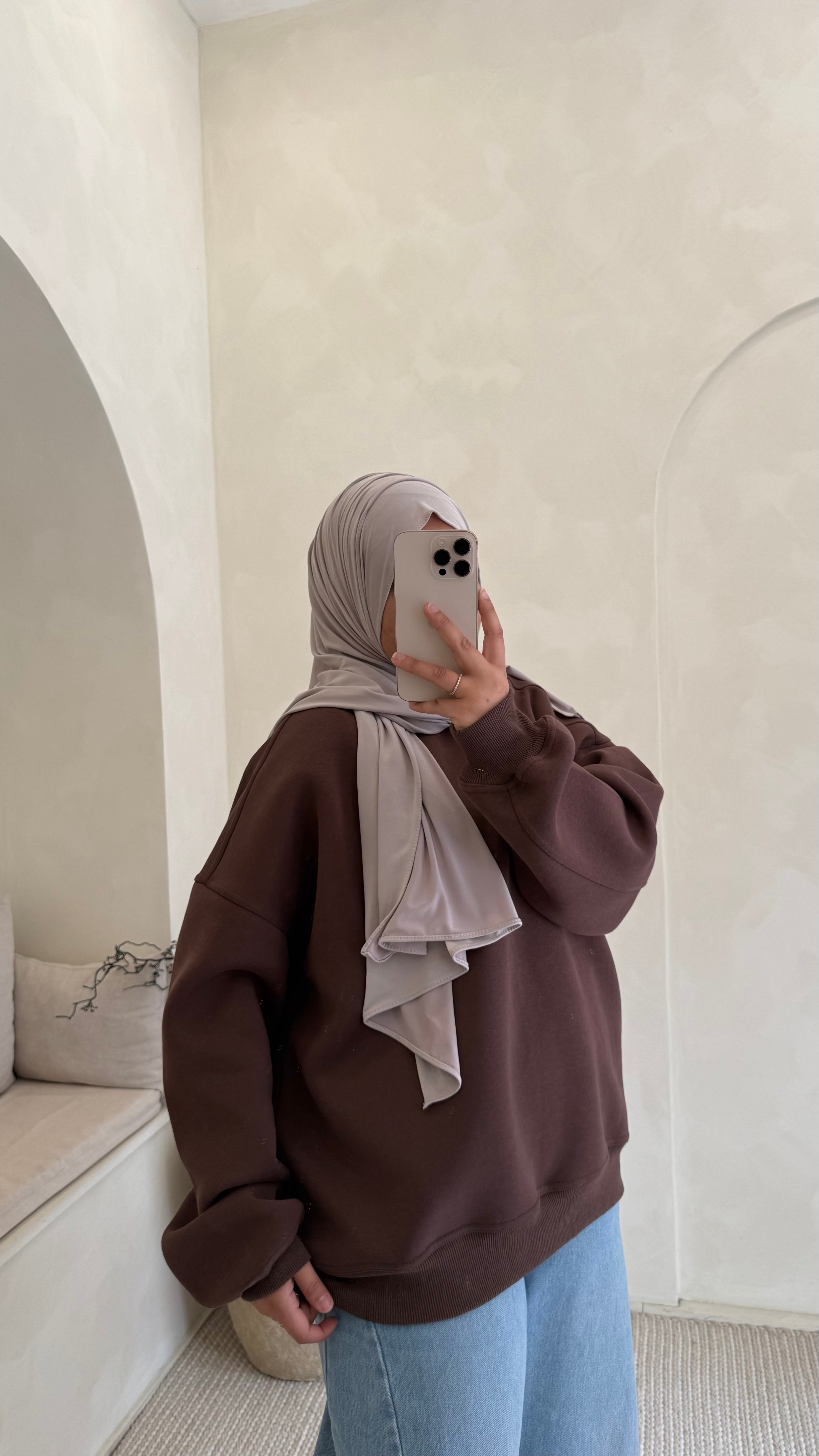 Sweat Oversize Marron