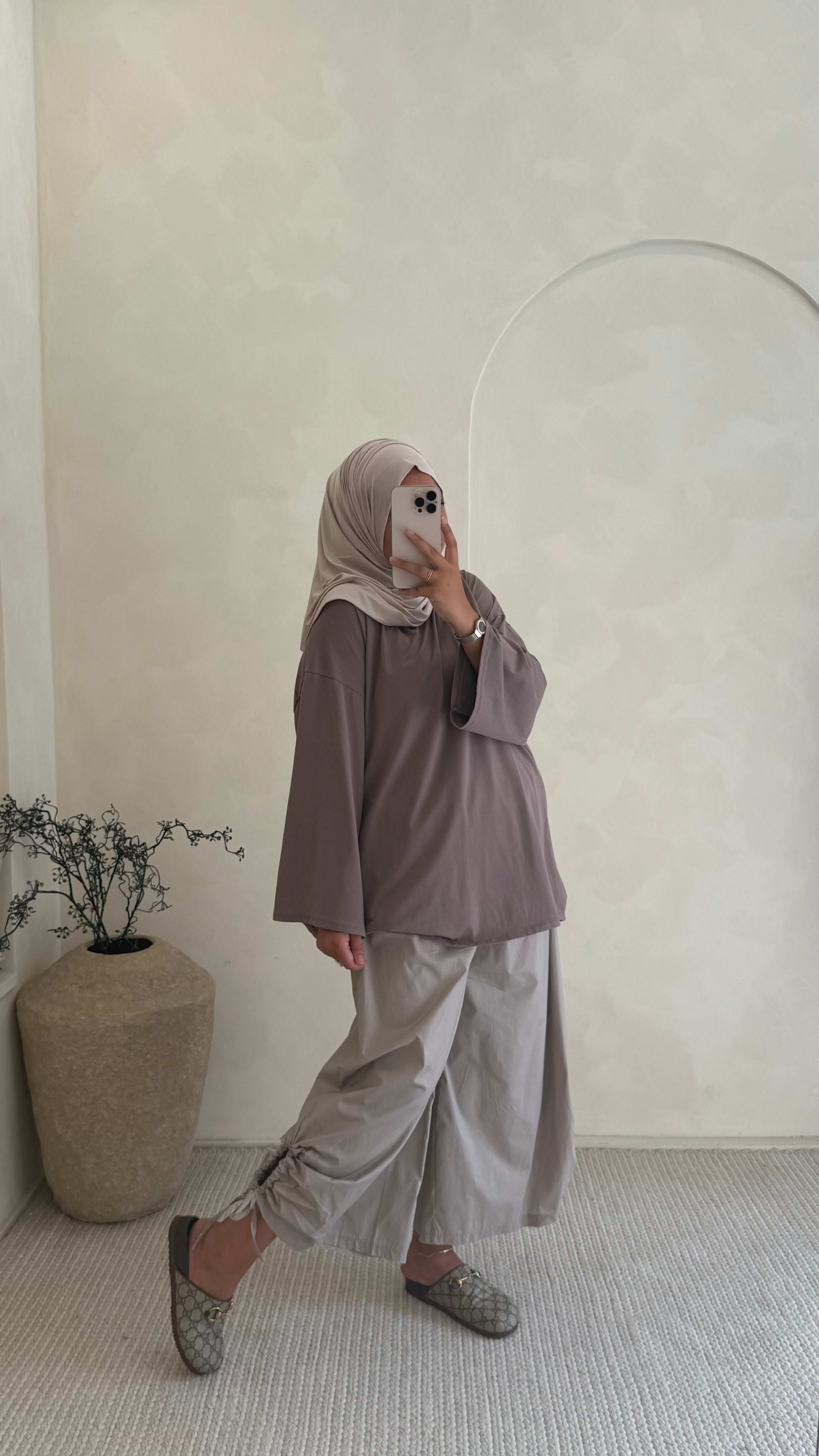 Pantalon bina taupe