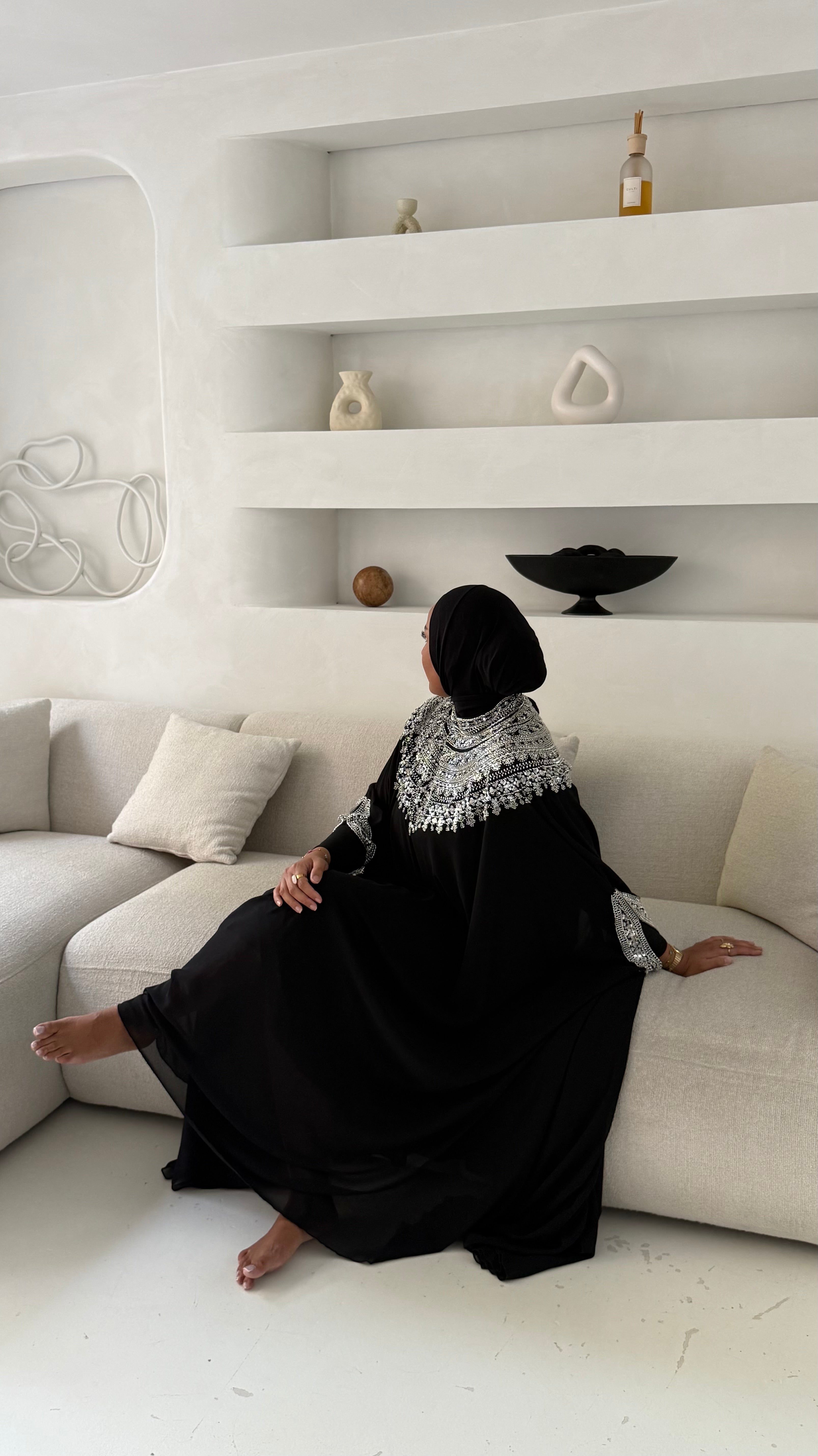 Abaya Qamar Black