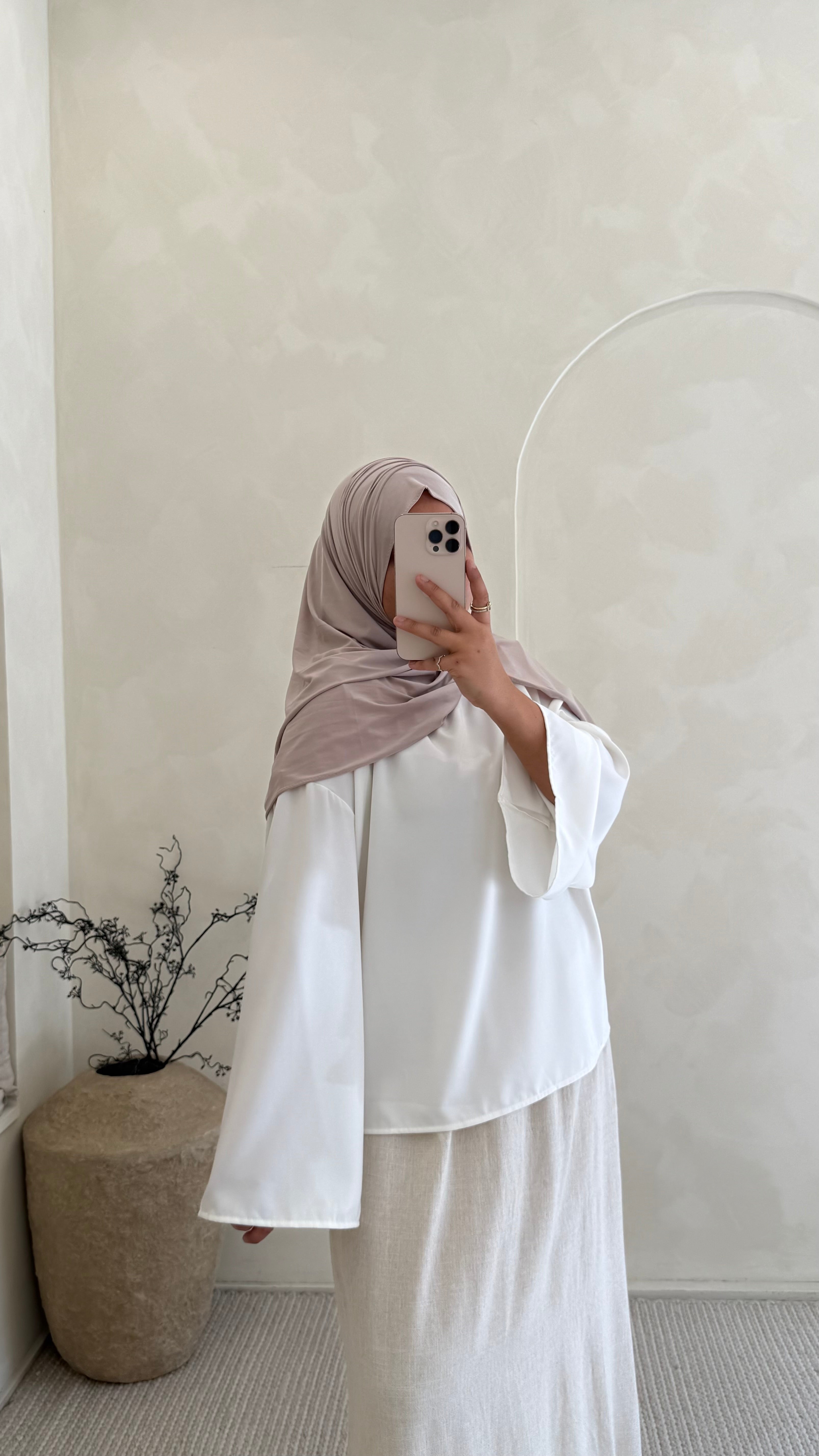 Blouse Ayla Blanc satin