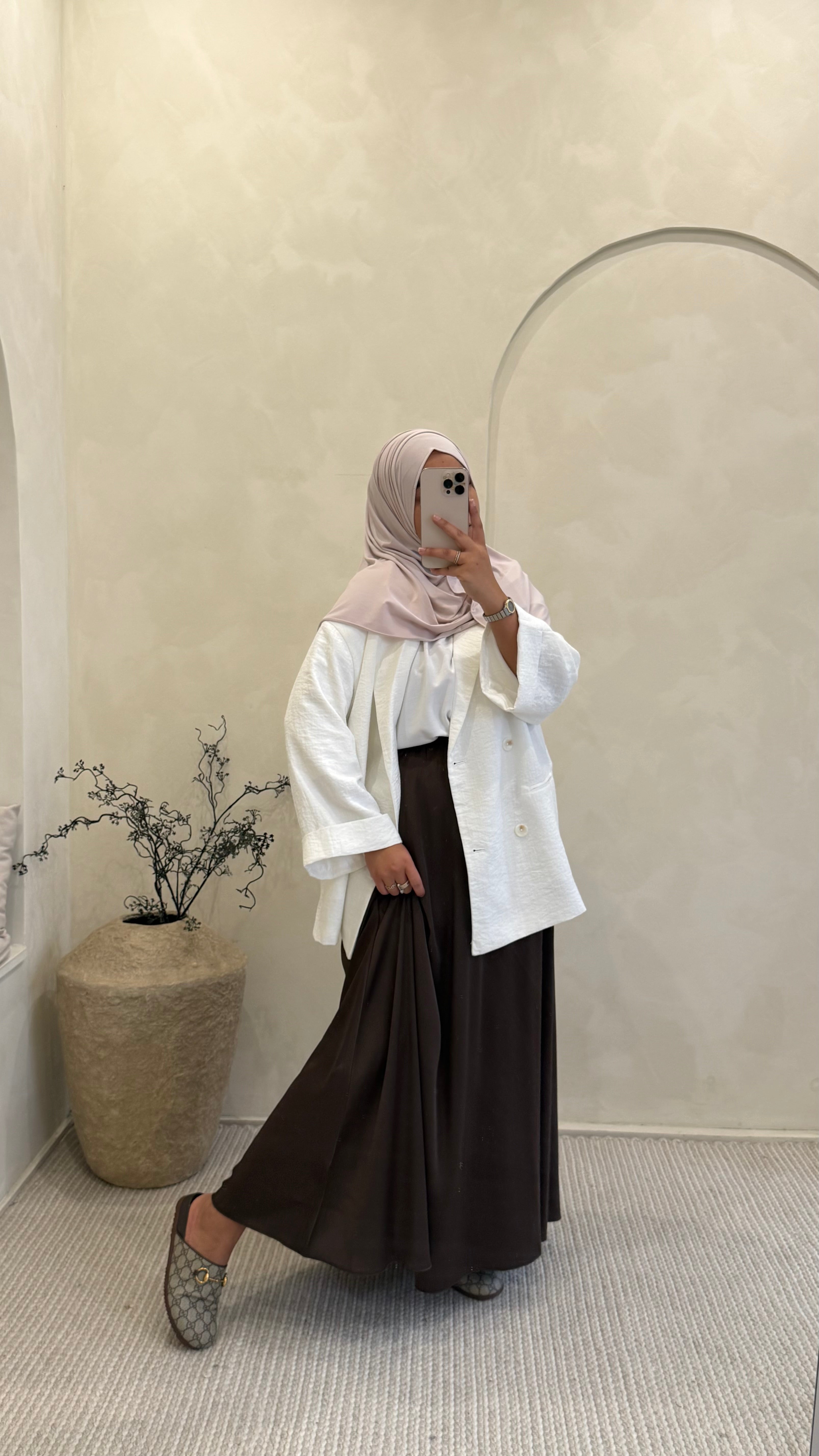 Jupe Alya marron