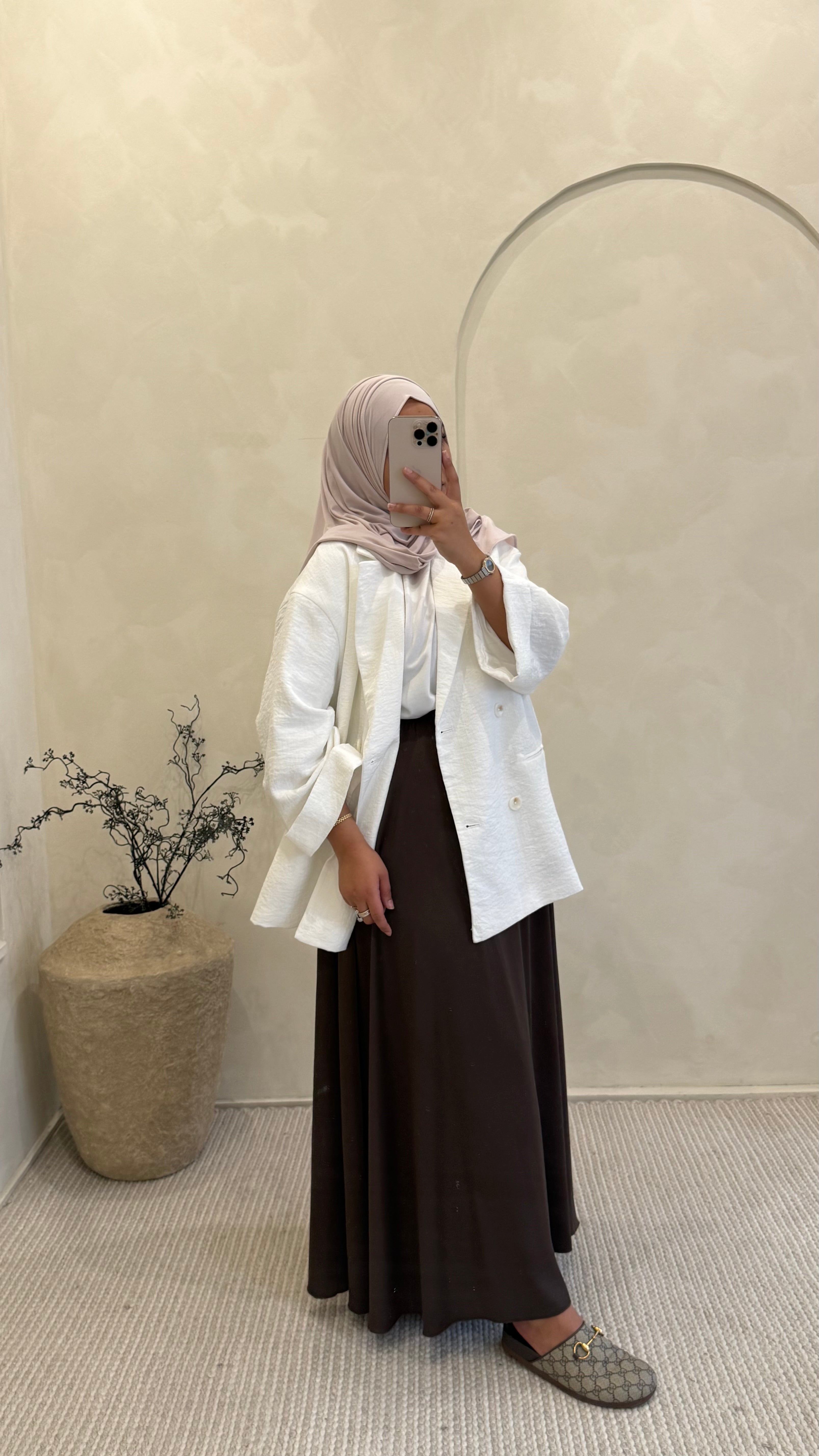Jupe Alya marron
