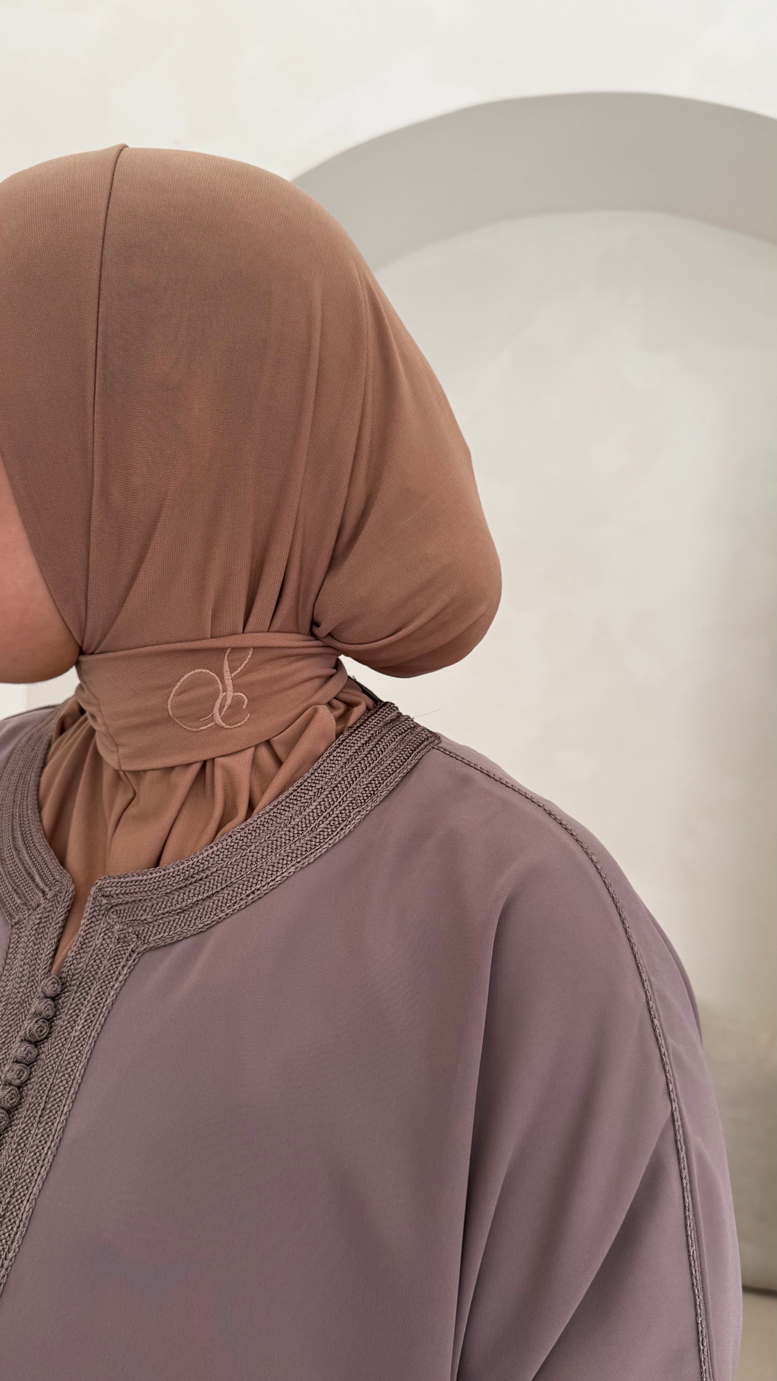 Cagoule signature jersey premium Camel