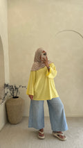 T-shirt sweat Jaune