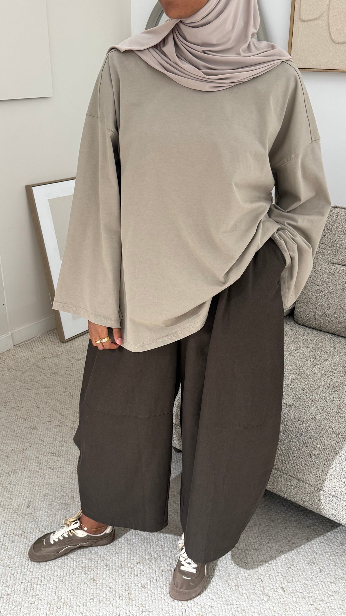 Pantalon Linéa kaki