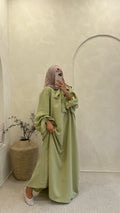 Abaya Dana vert pomme