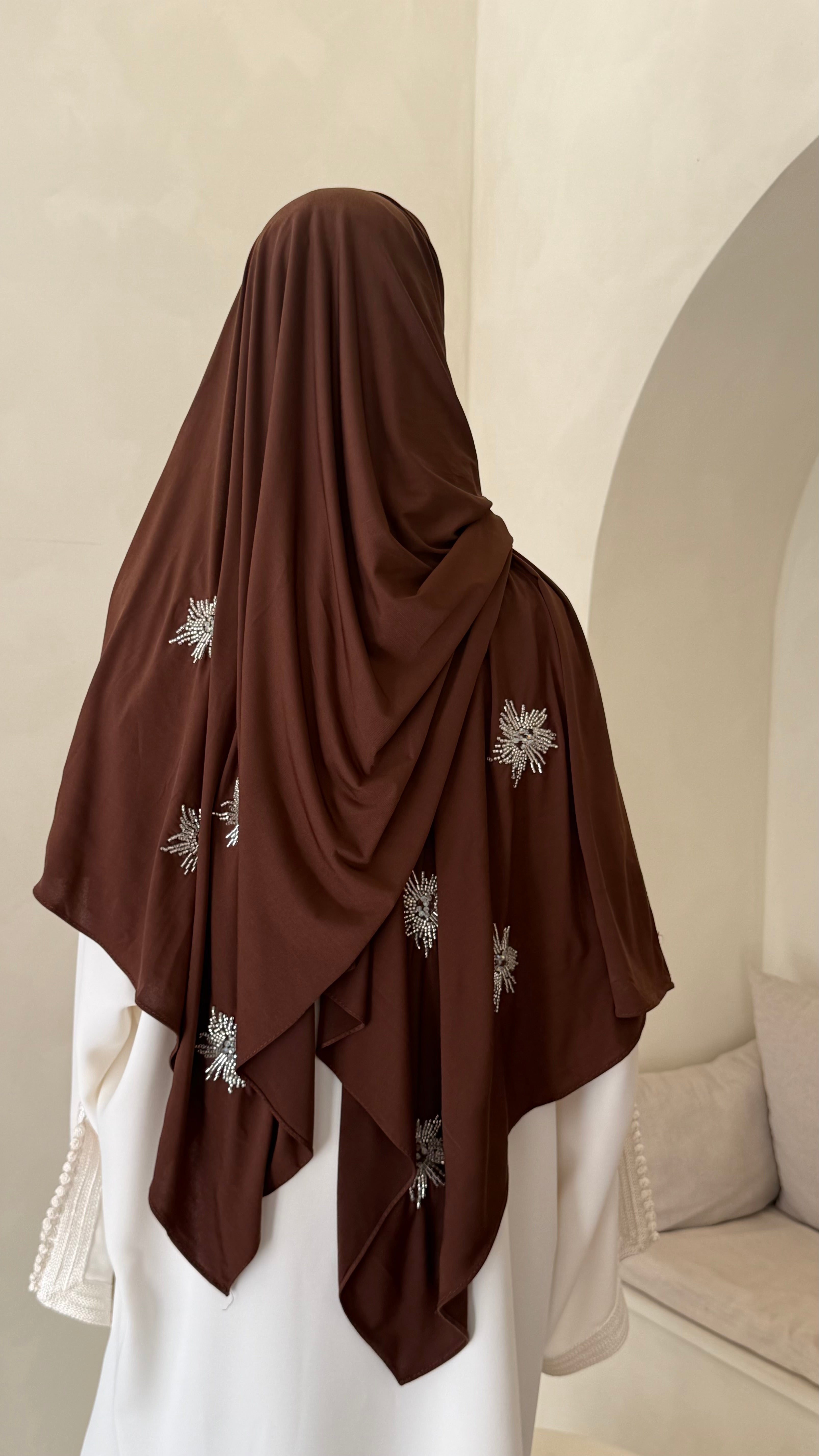 Jersey Premium strass marron