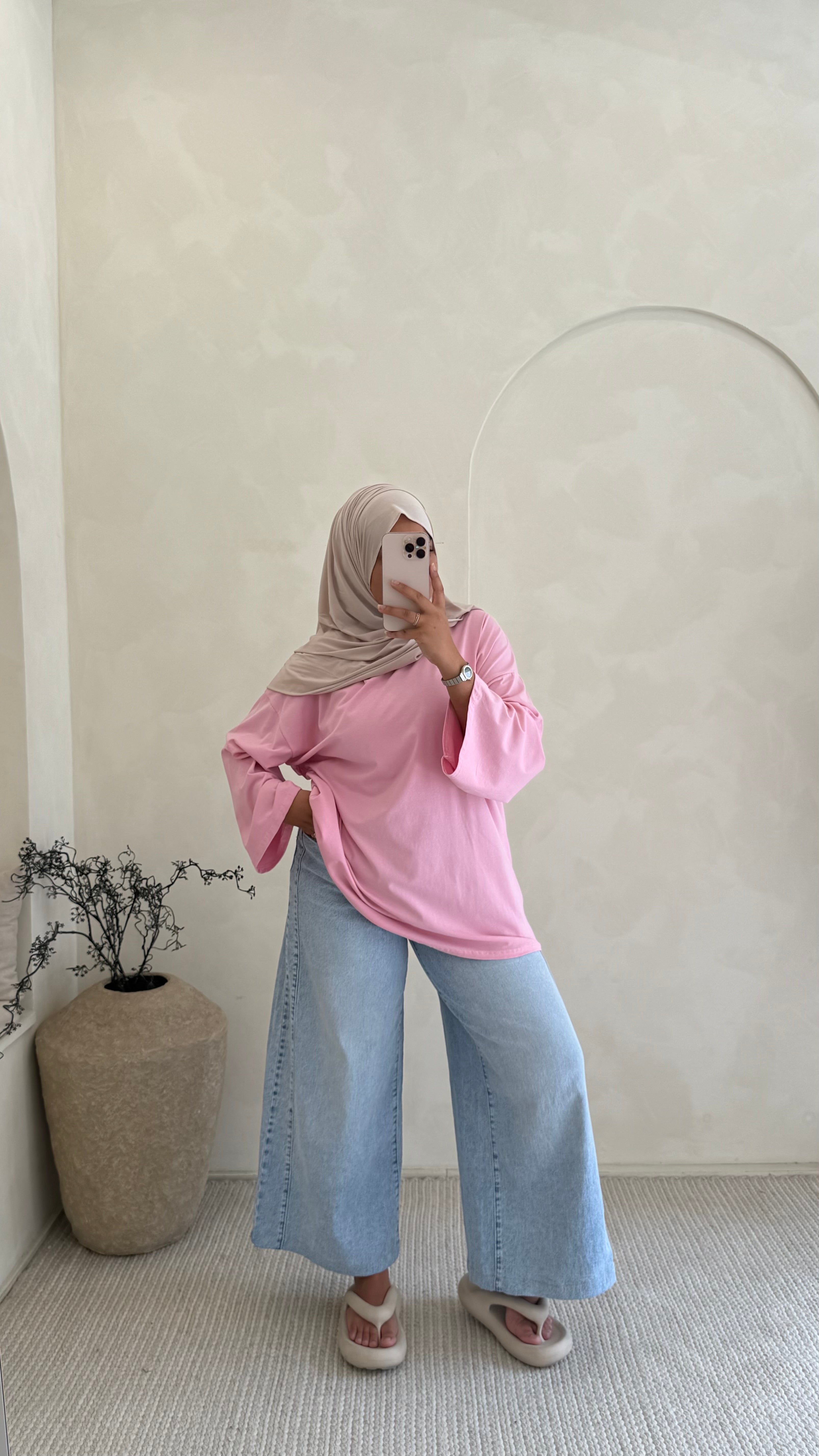 T-shirt sweat Rose