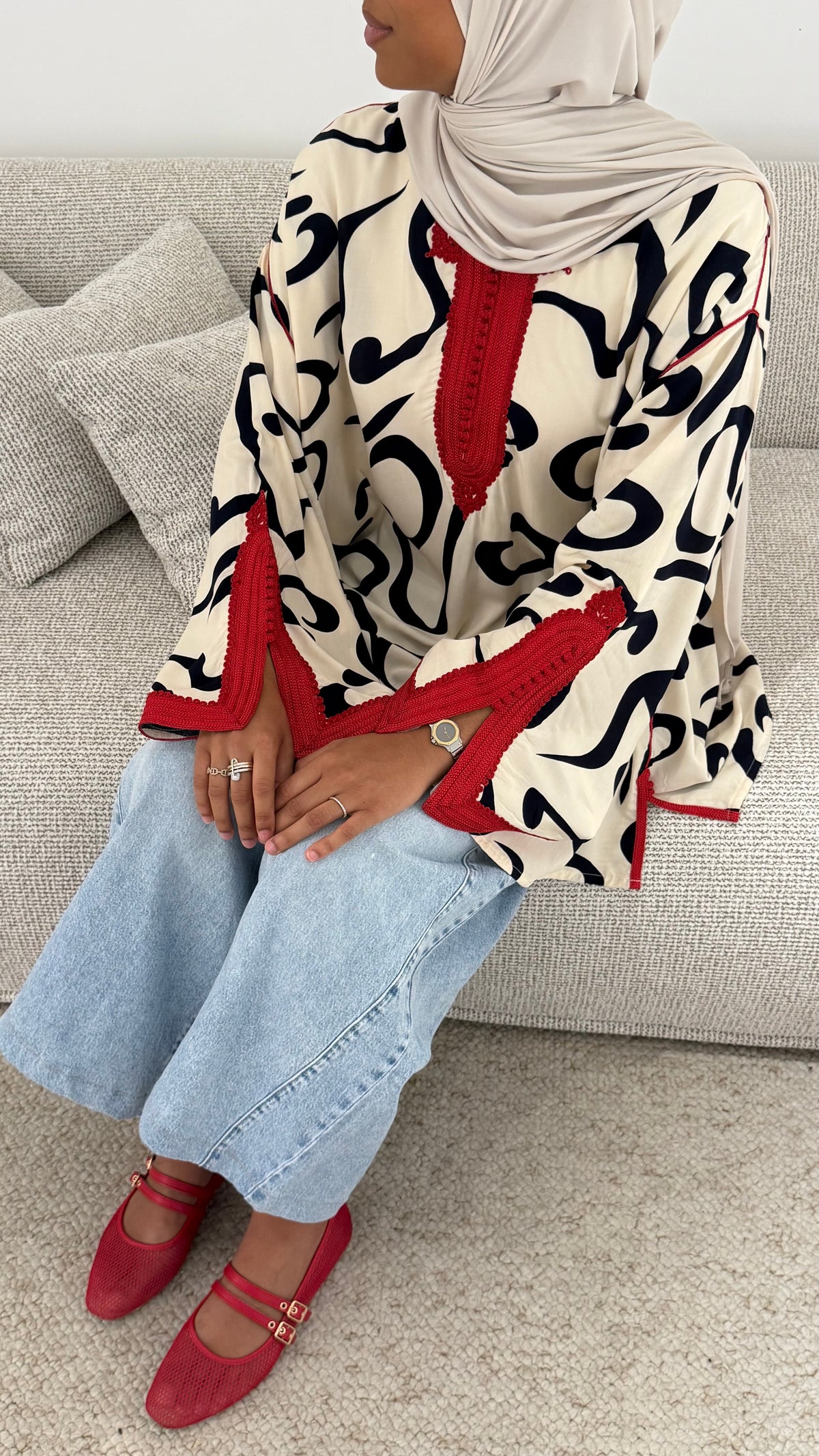 Blouse beldi QALAM AHMAR