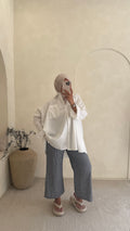 Pantalon Vichy bleu