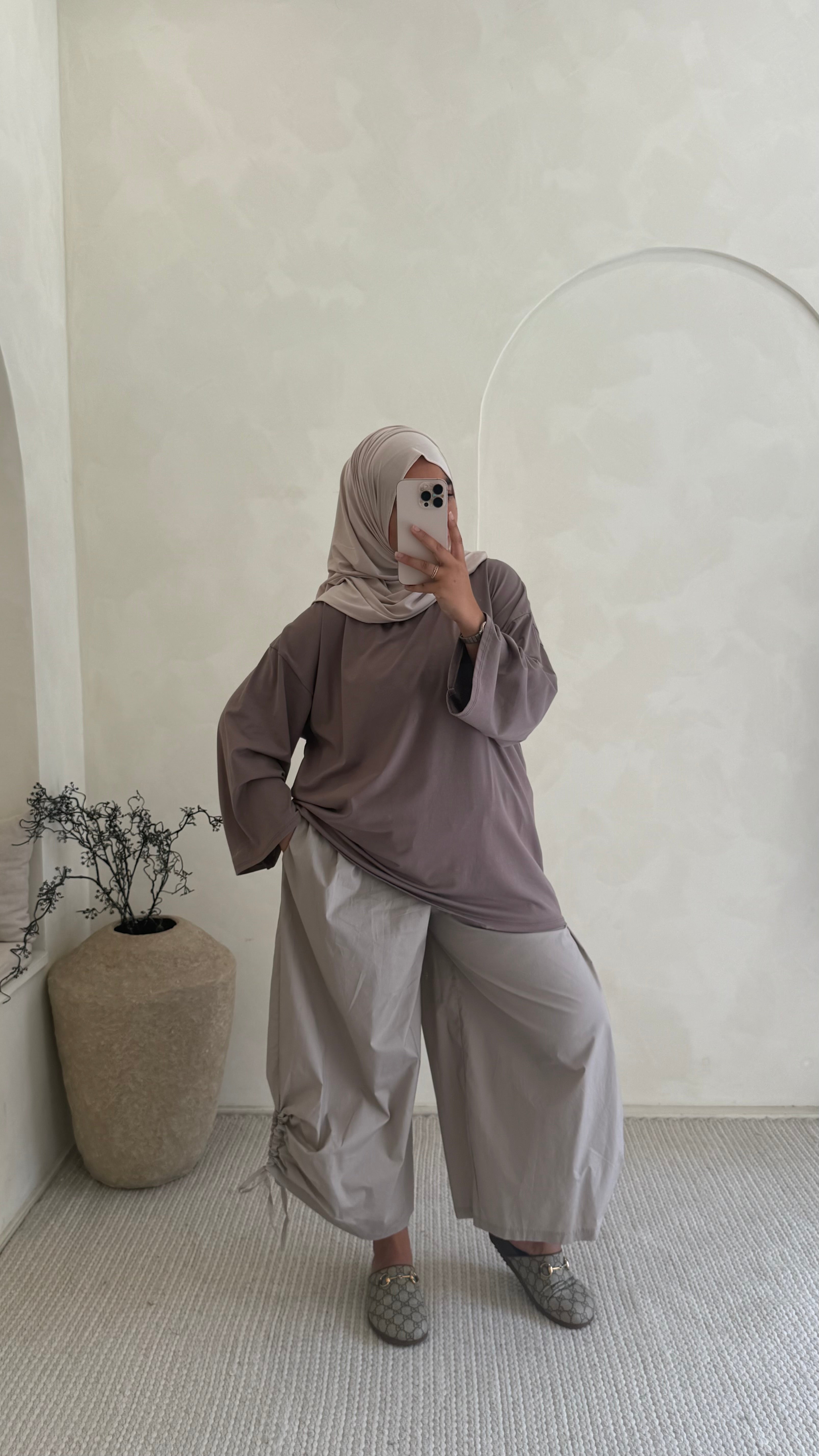 Pantalon bina taupe