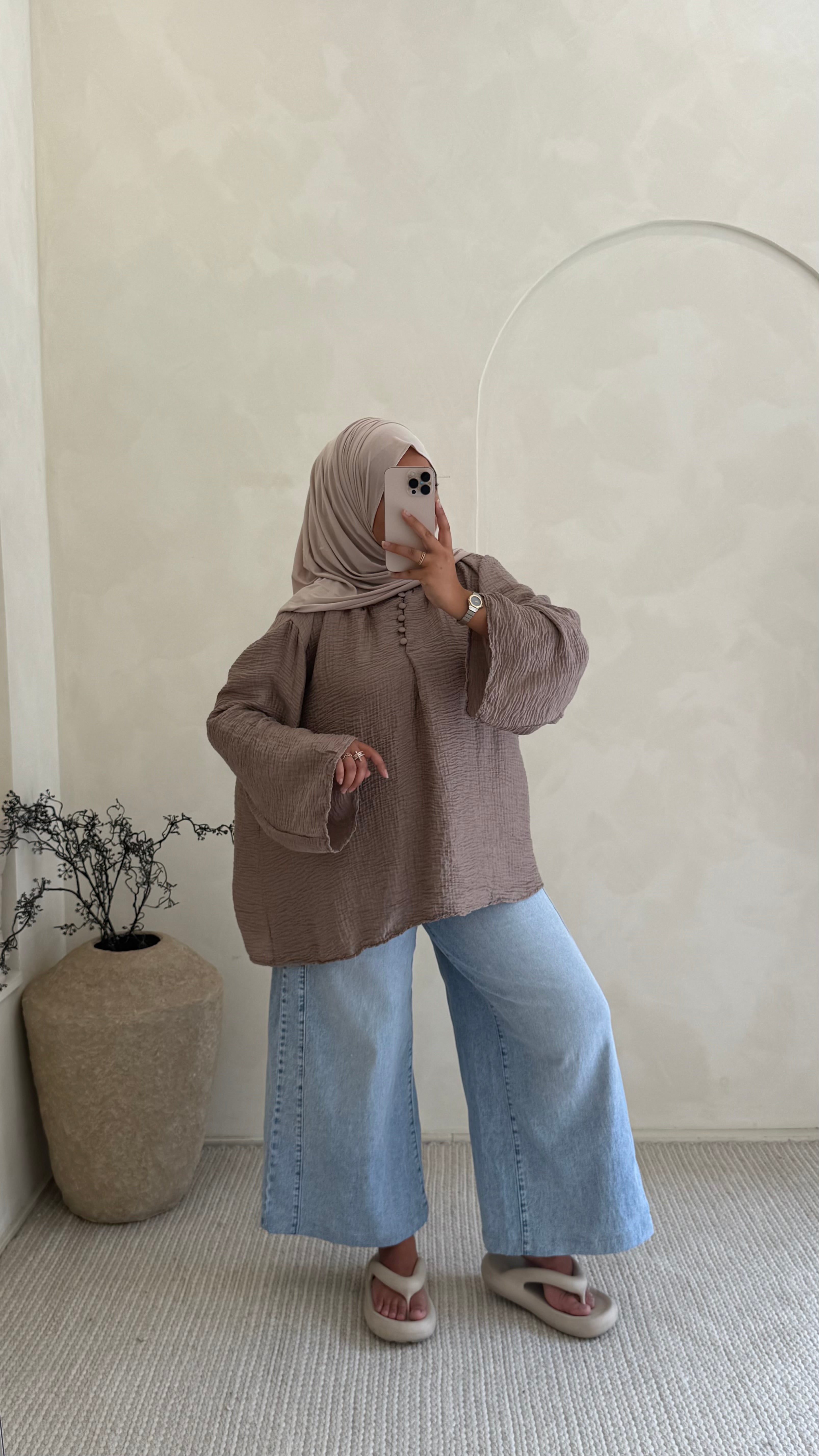 Blouse Lya taupe