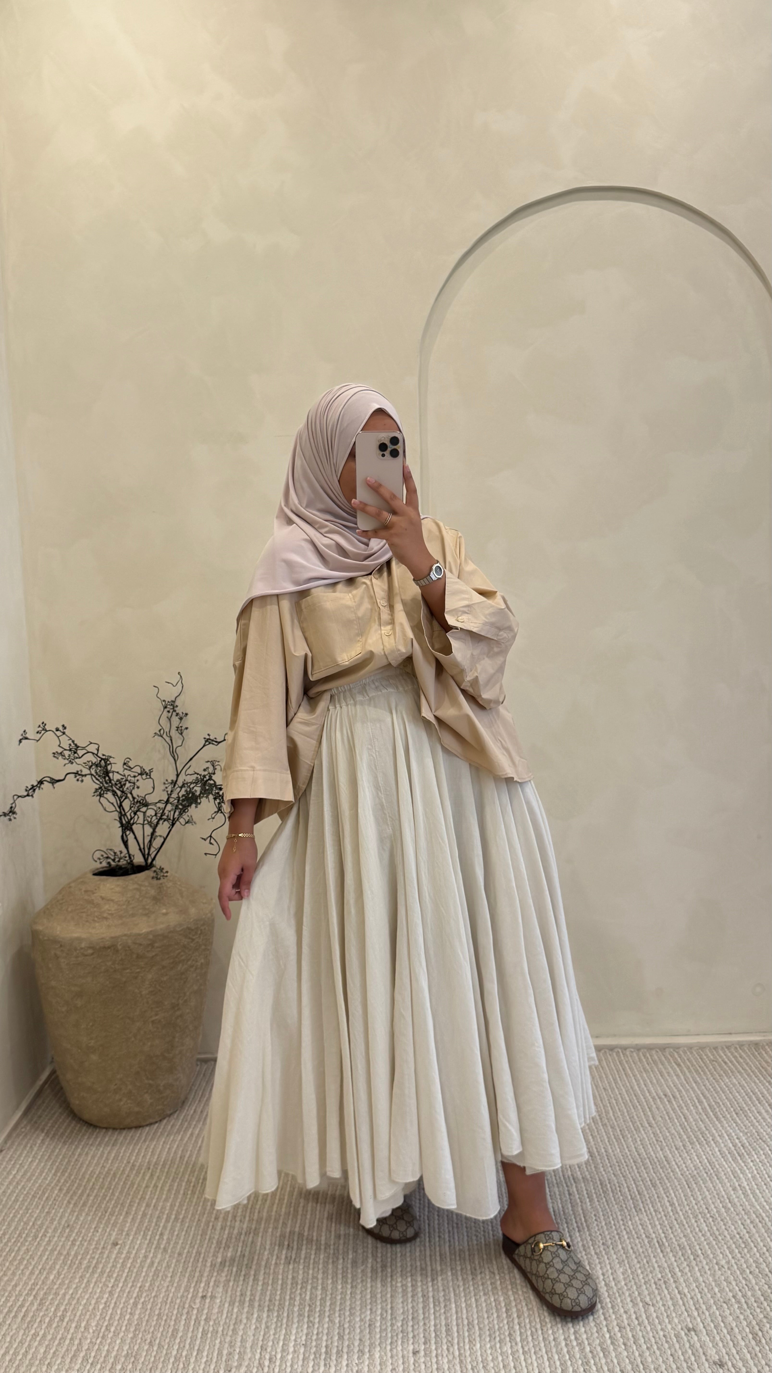 Chemise Olivia Beige