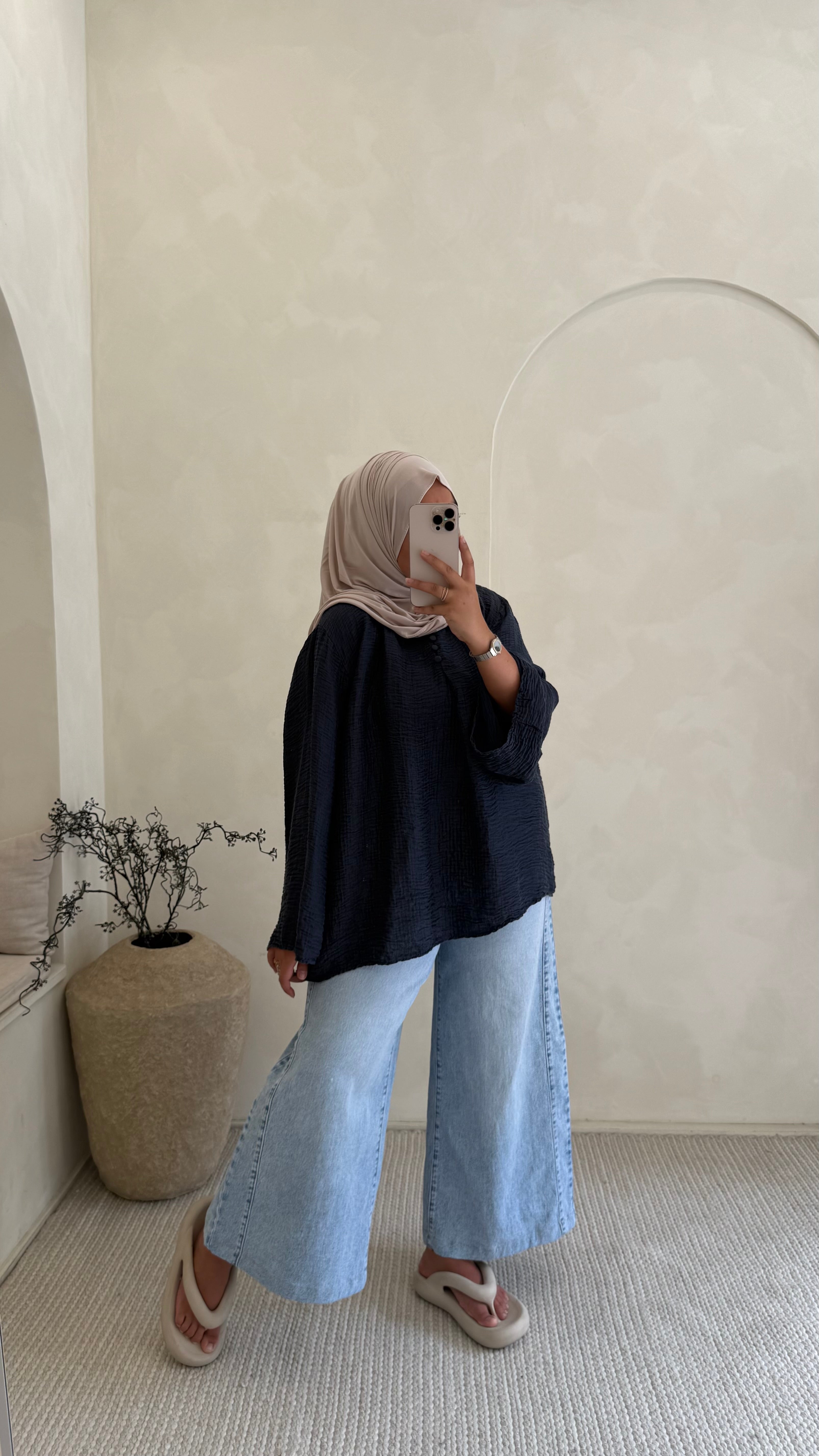 Blouse Lya bleu marine