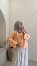 Pull Solal Rose et jaune