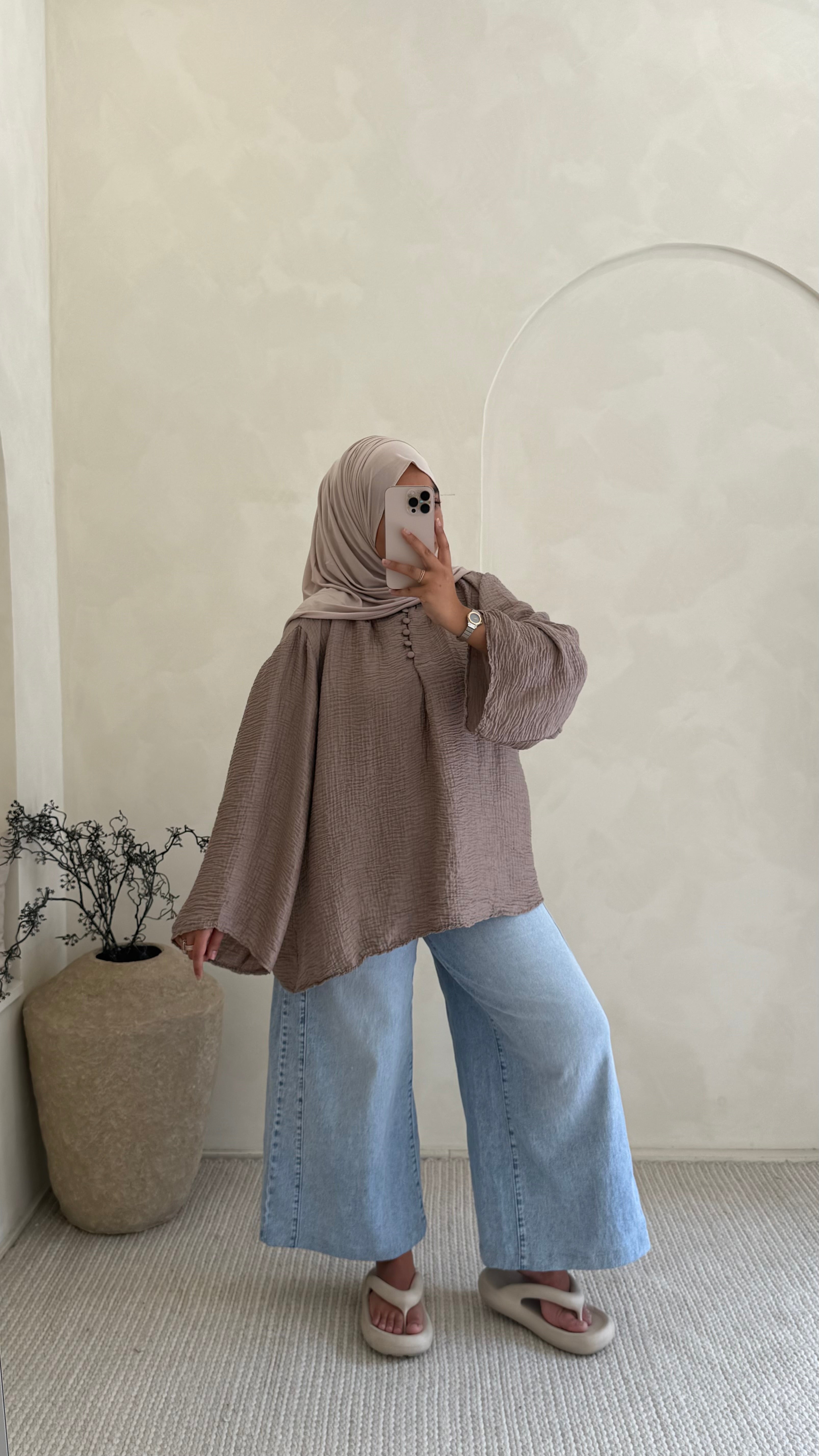 Blouse Lya taupe