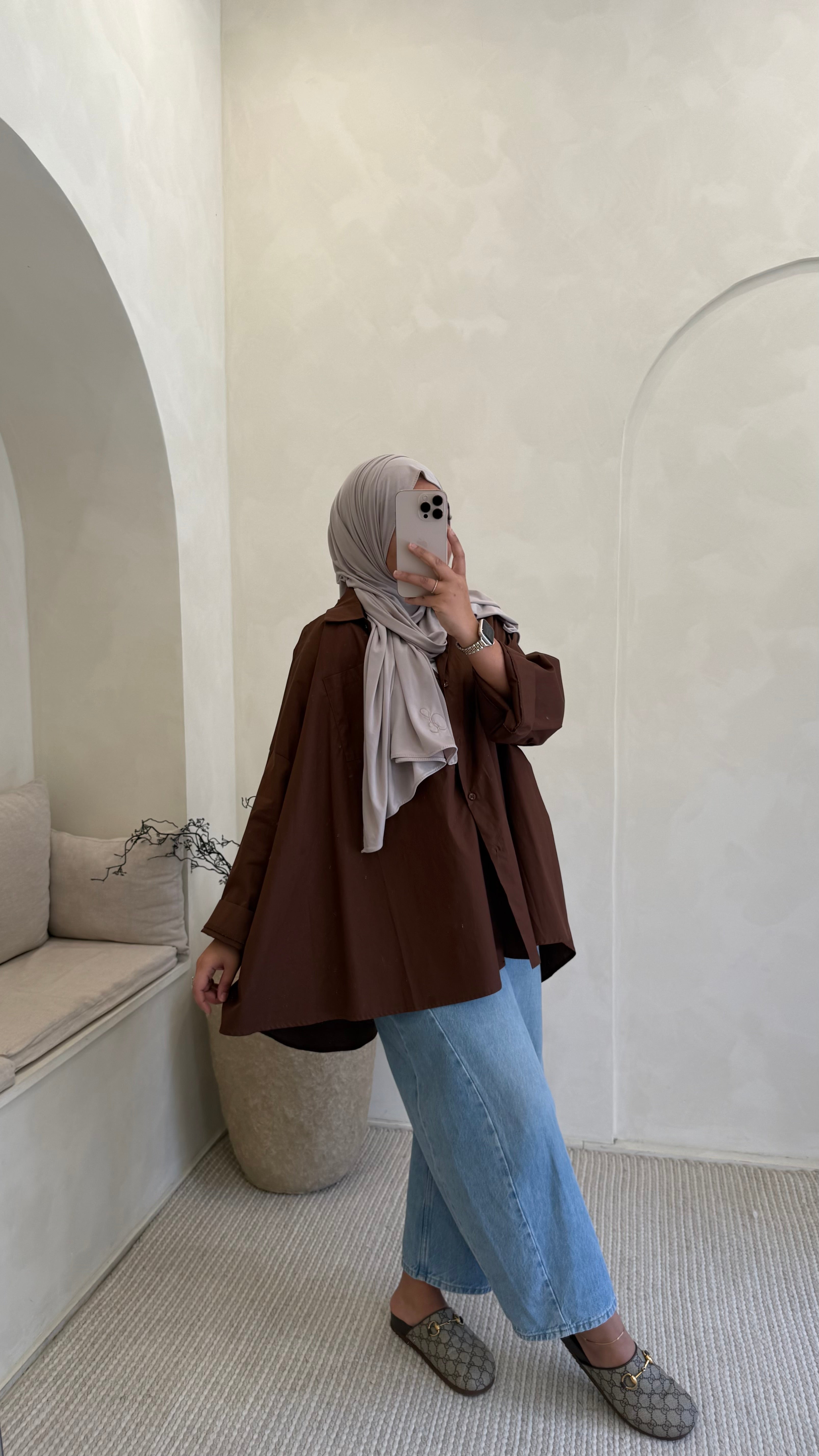 Chemise Tamyah Marron