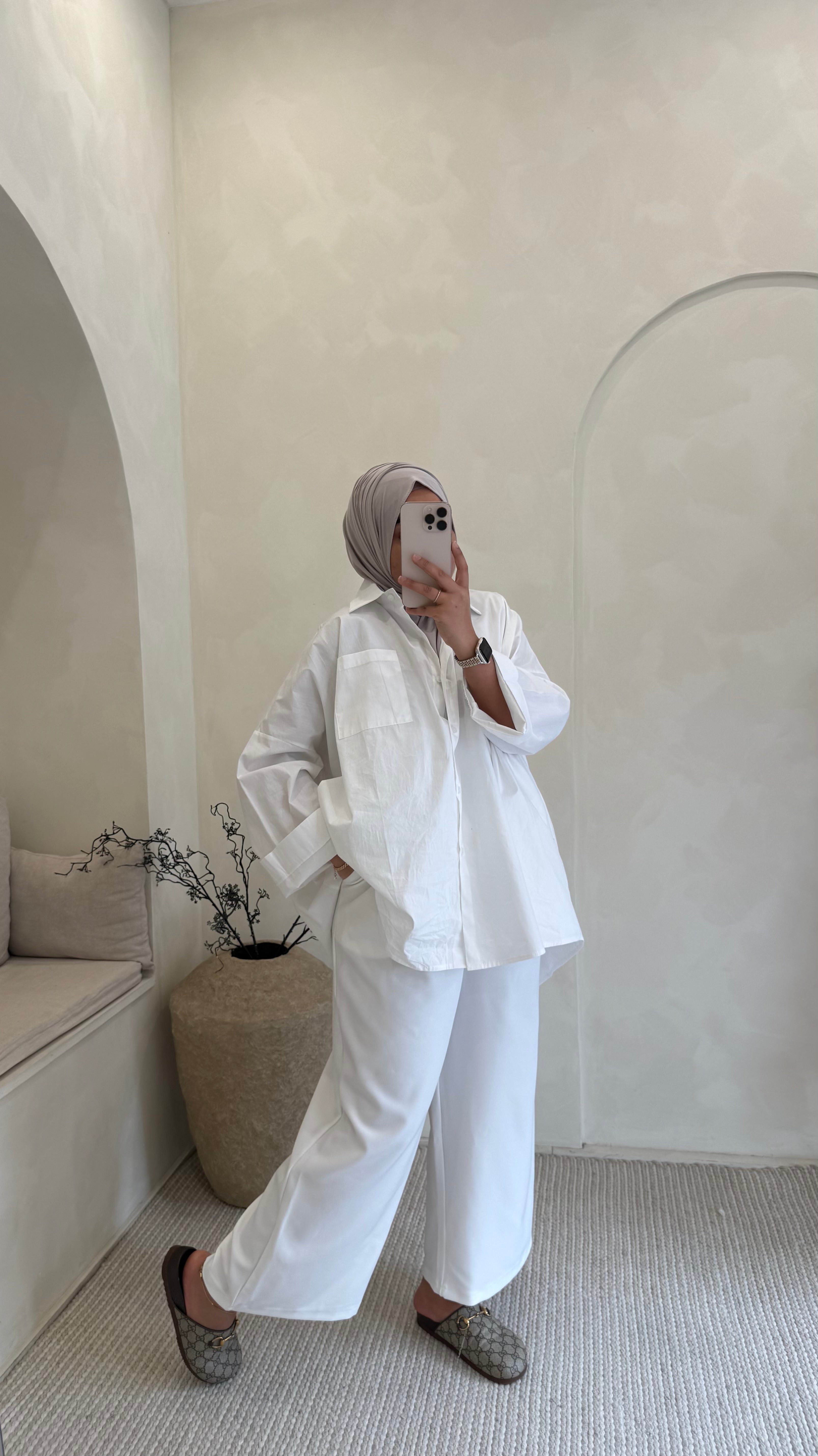 Pantalon Raya Blanc cassé