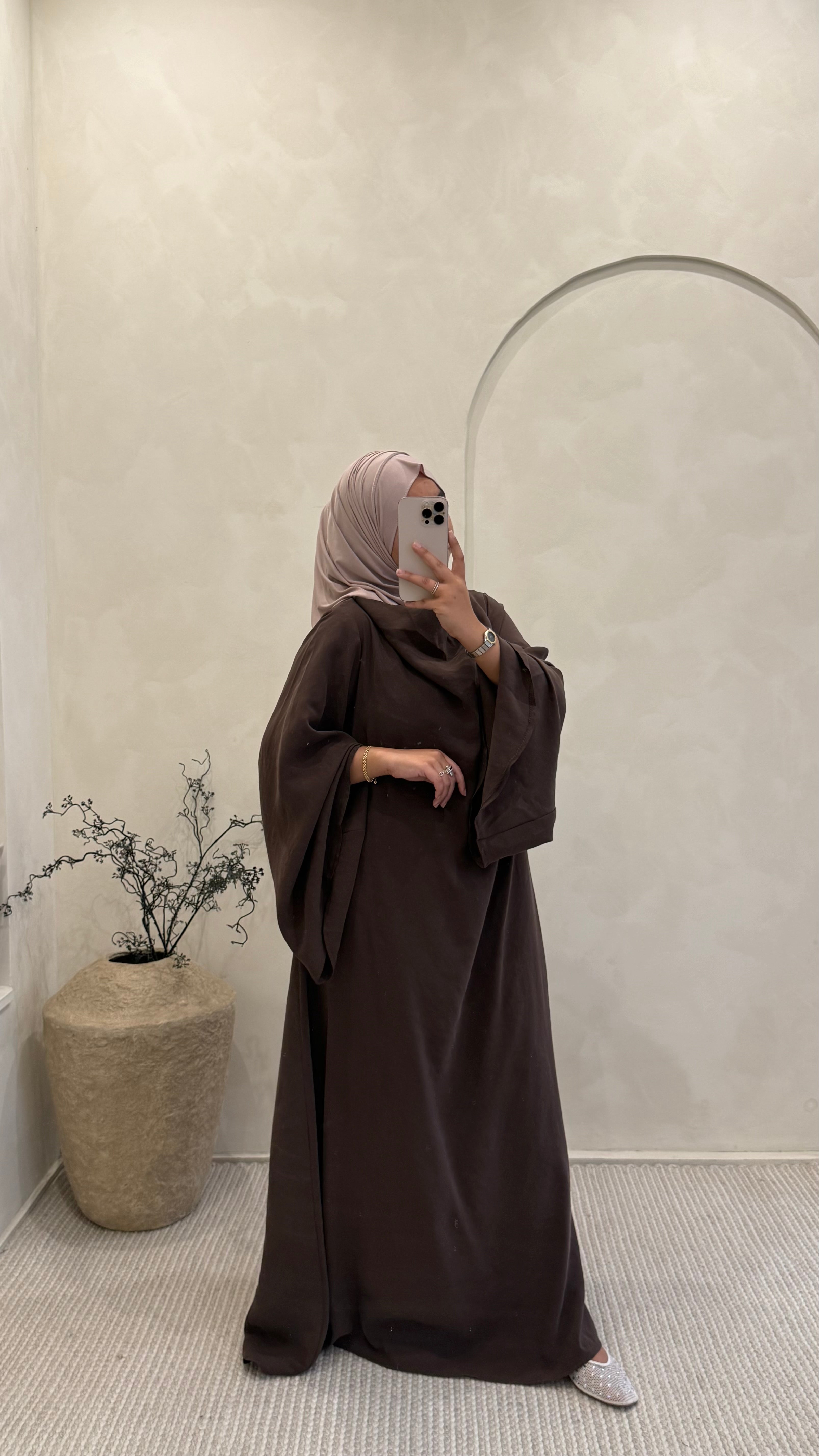 Abaya Deyna Chocolat