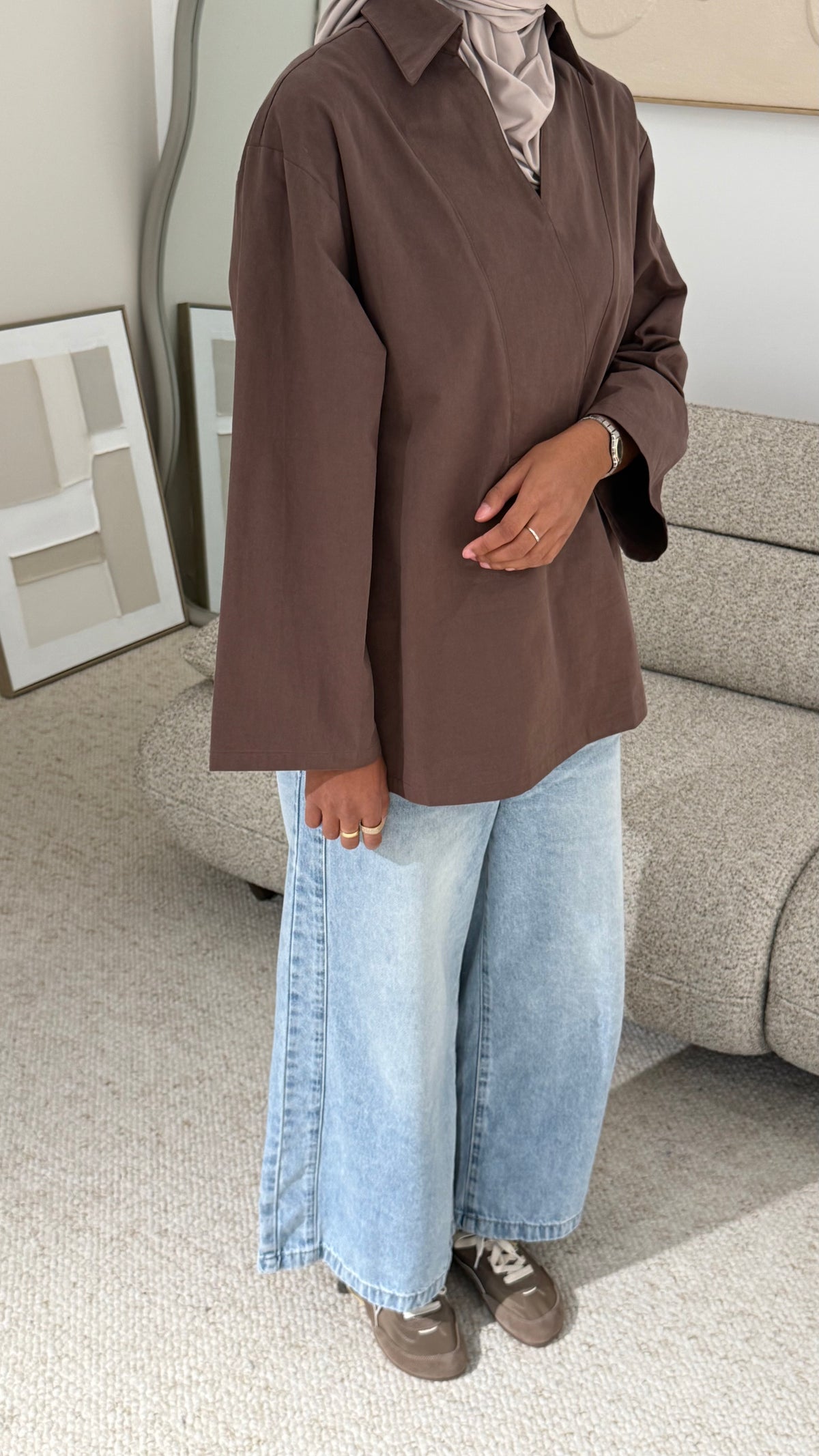 Blouse Aiko chocolat