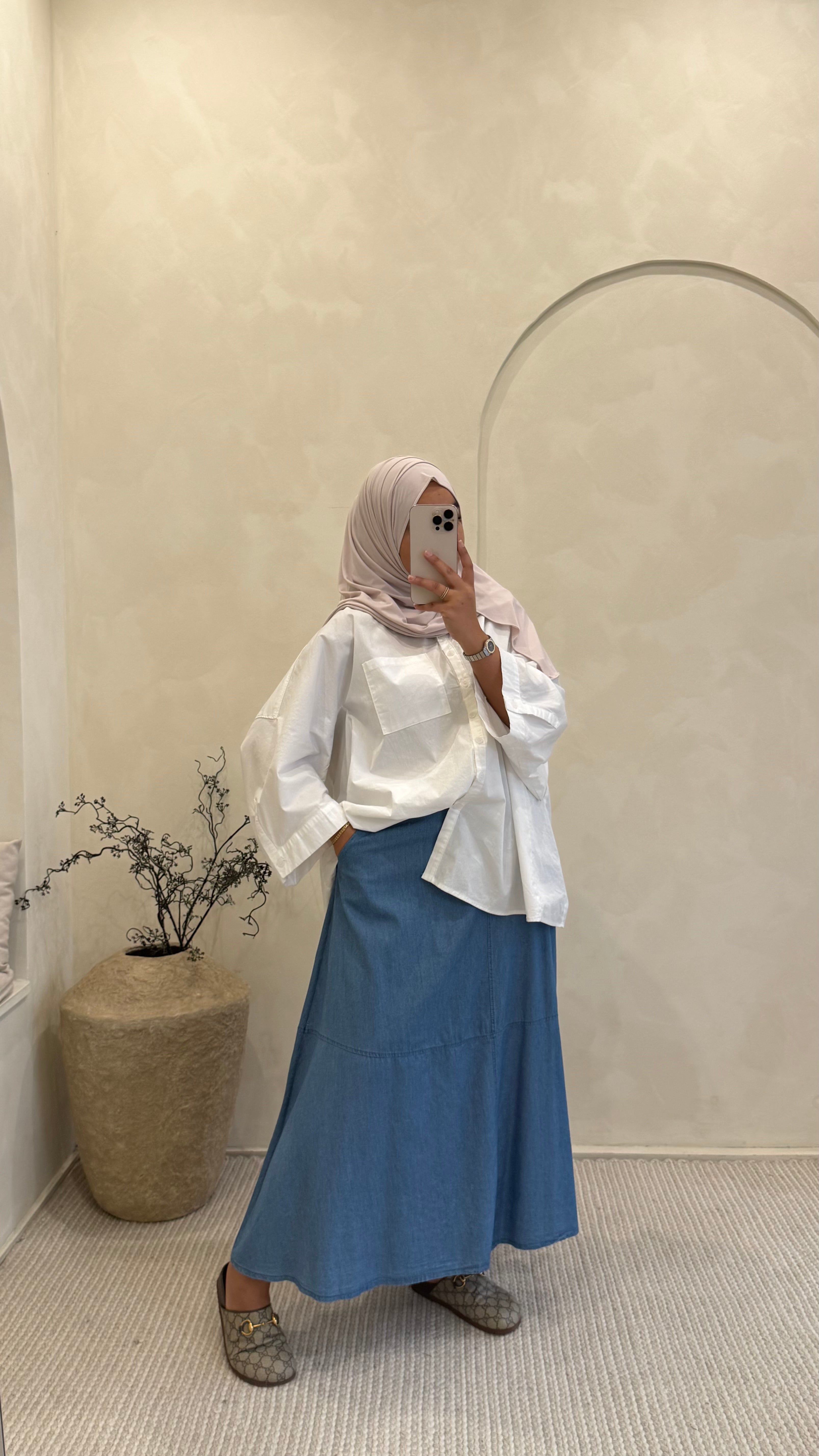 Jupe Ginna bleu clair