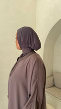Cagoule signature jersey premium Marron violette