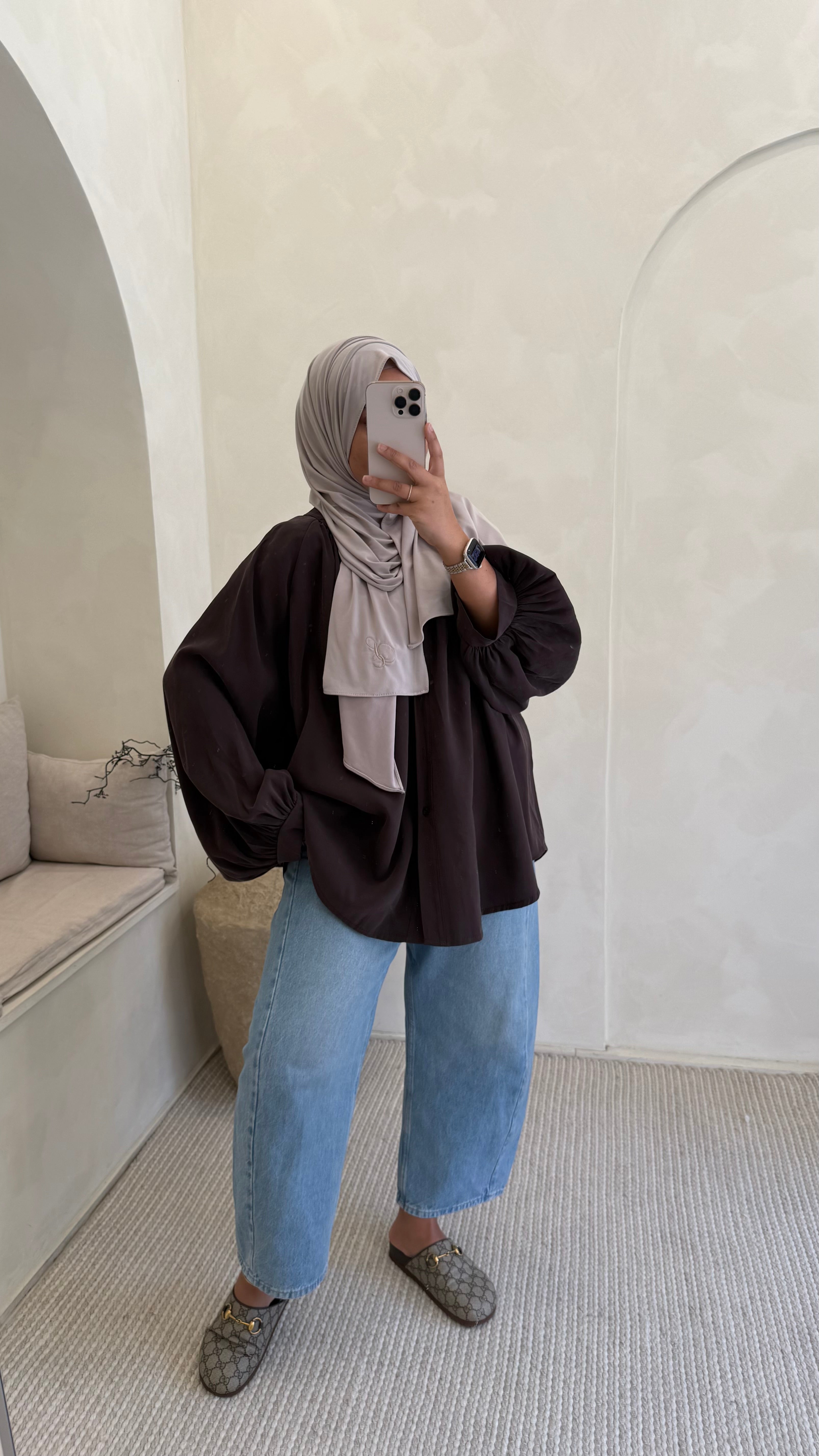 Chemise Dana Marron