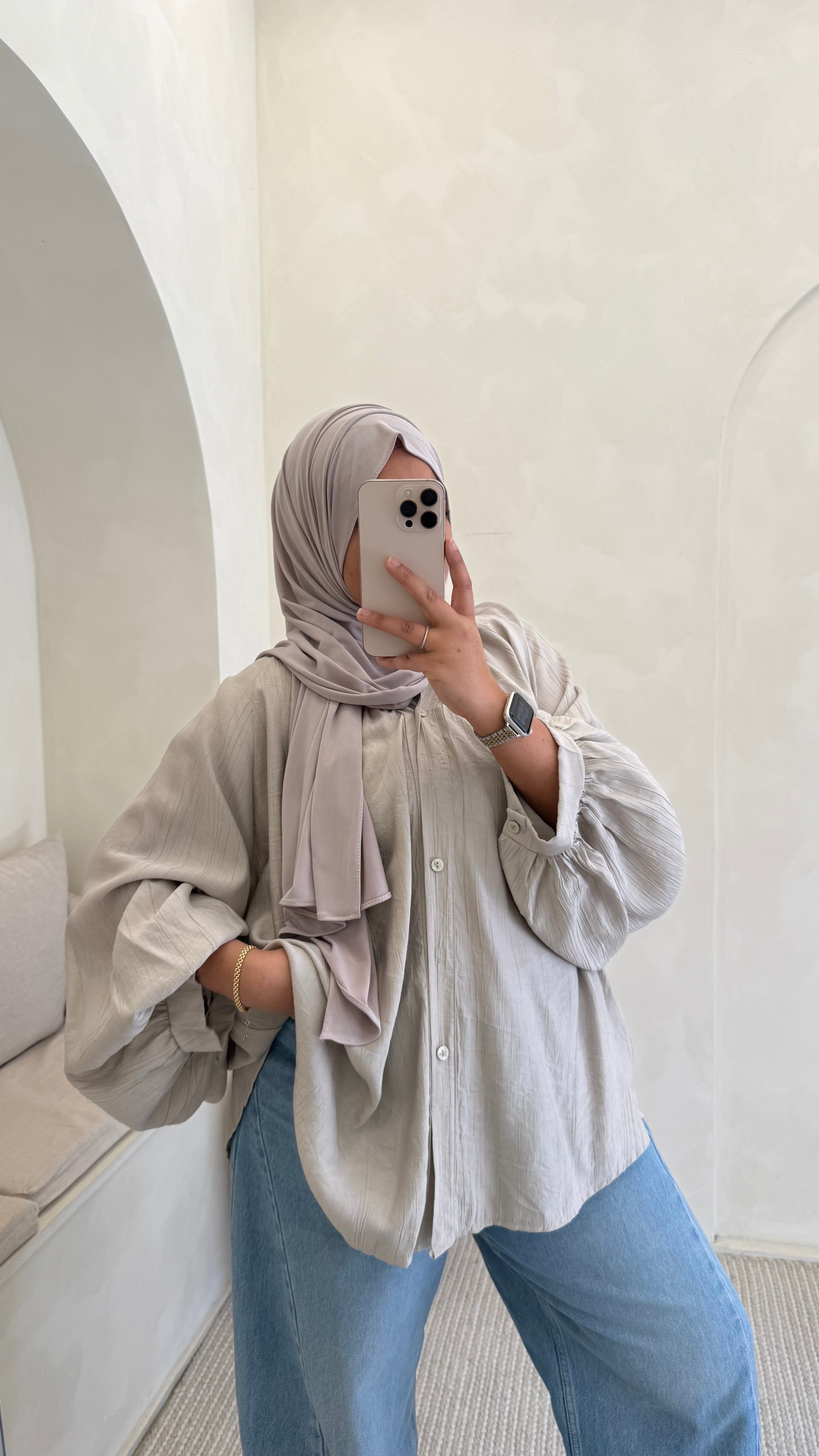 Chemise Lana Greige