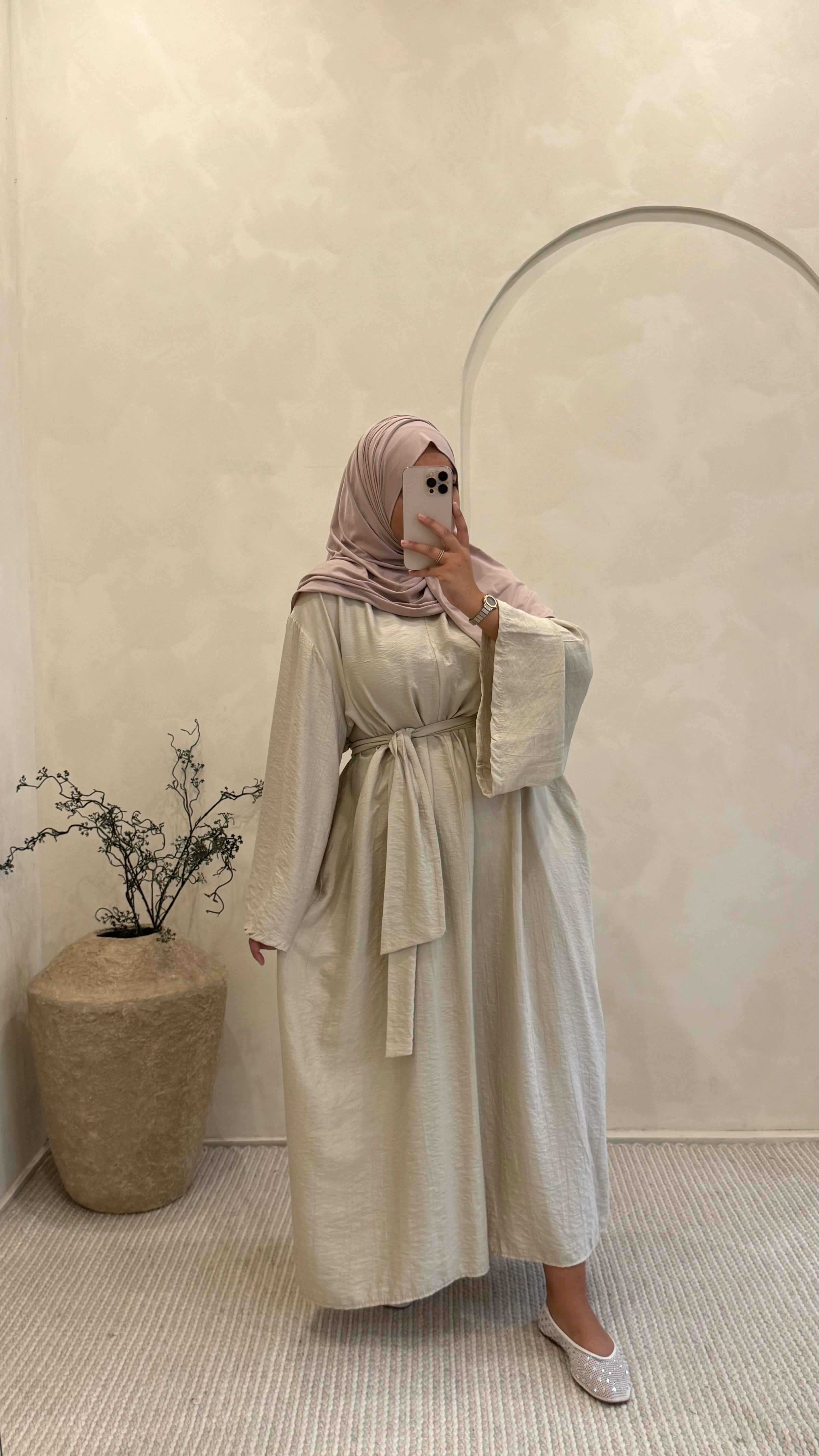 Abaya Ilham Beige