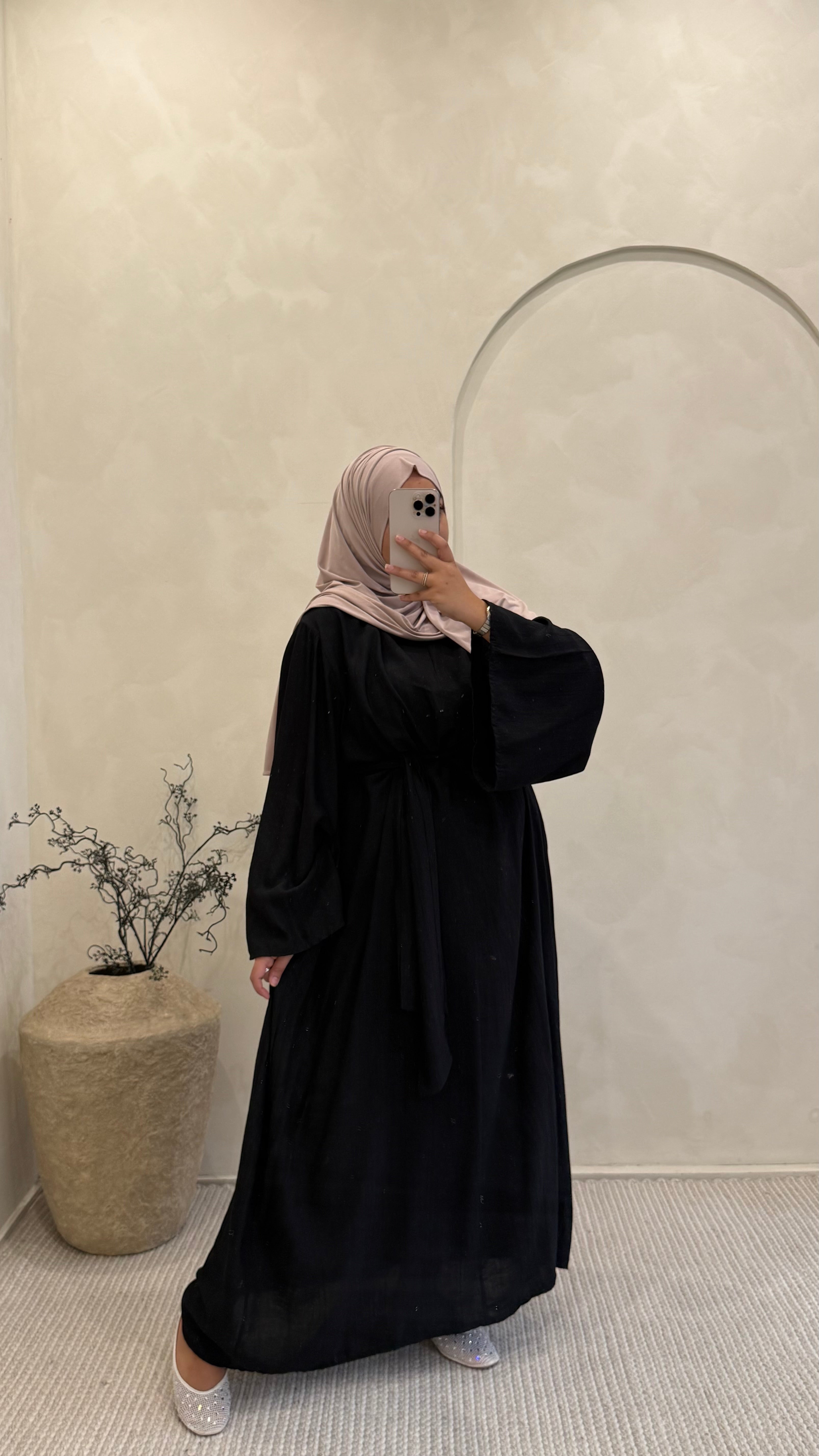 Abaya Ilham noir