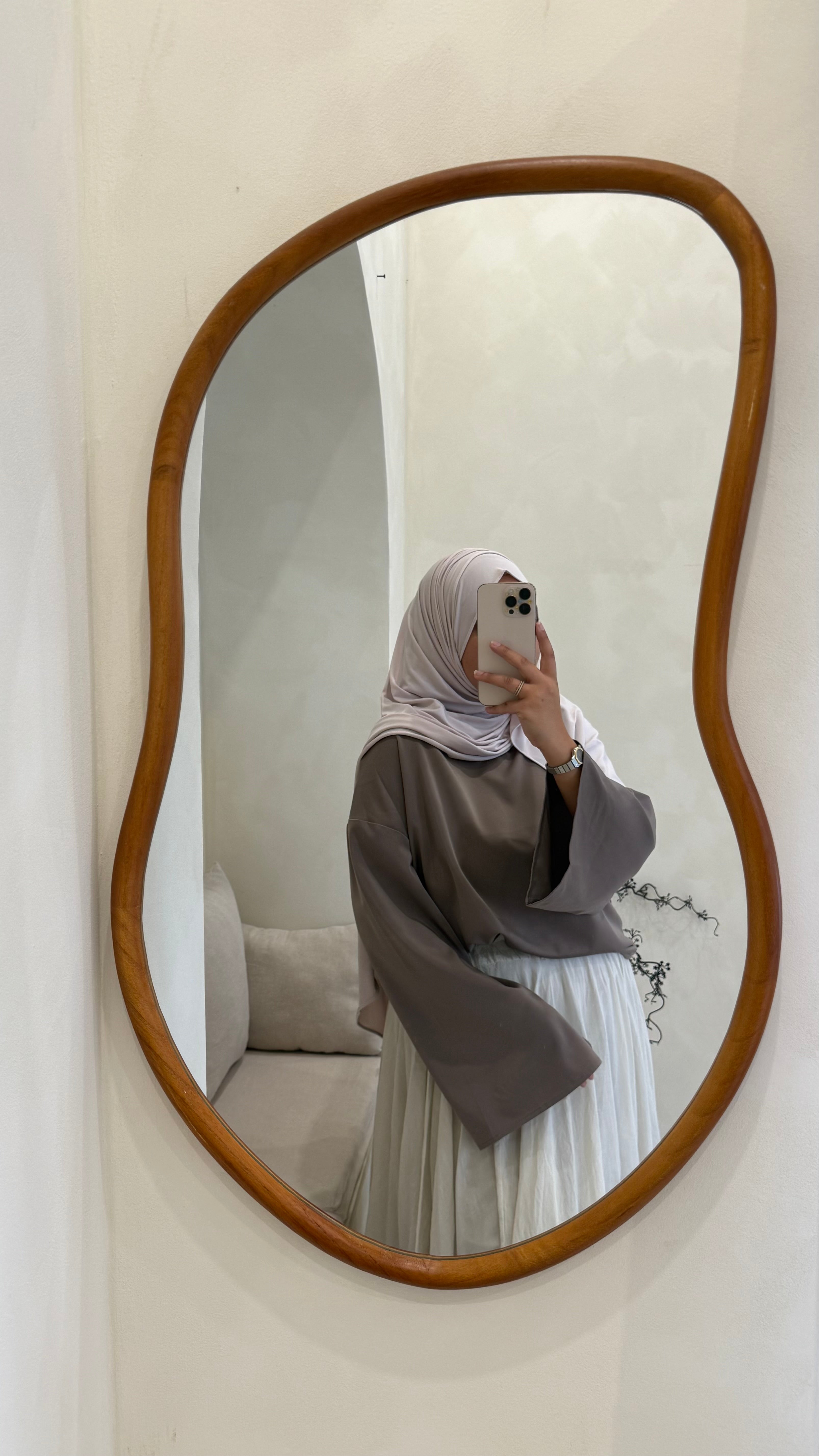Blouse Ayla Taupe satin
