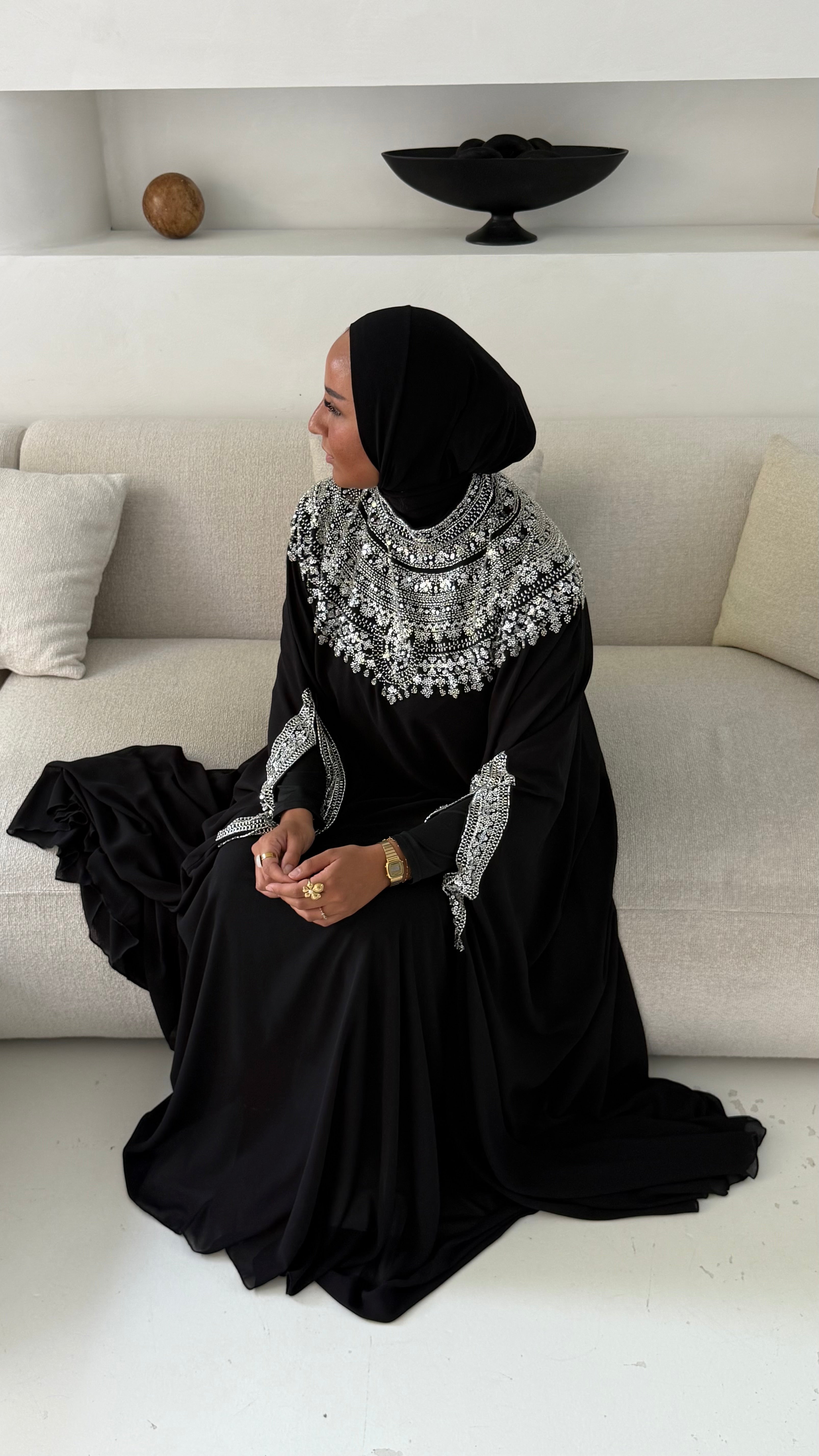 Abaya Qamar Black