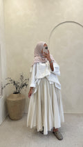 Jupe mia beige