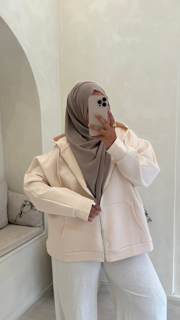 Veste sweat oversize