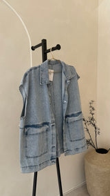 Veste en jean sans manche