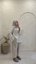 Blouse Ayna Beige Linen