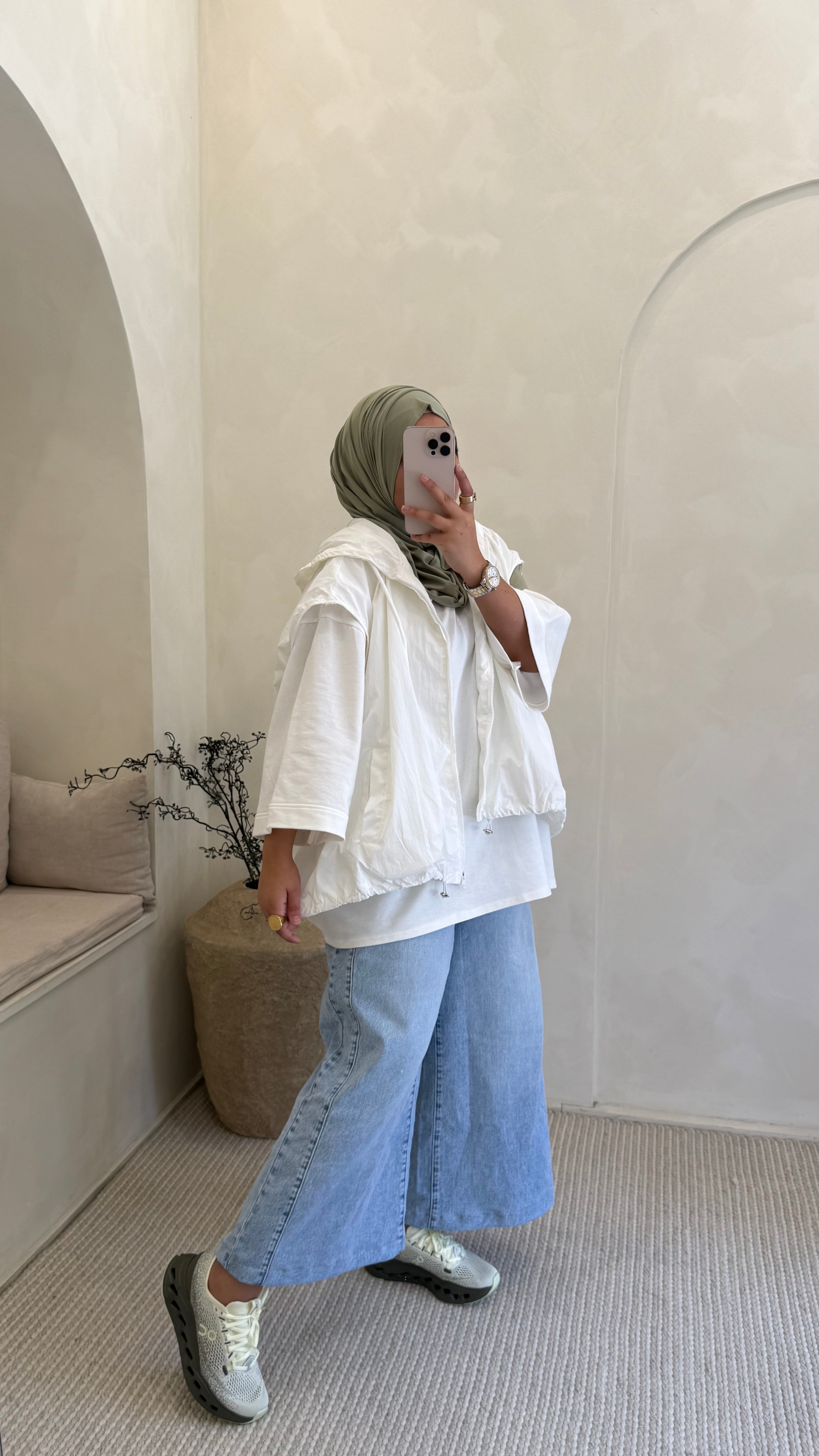 Veste Sweat Blanche